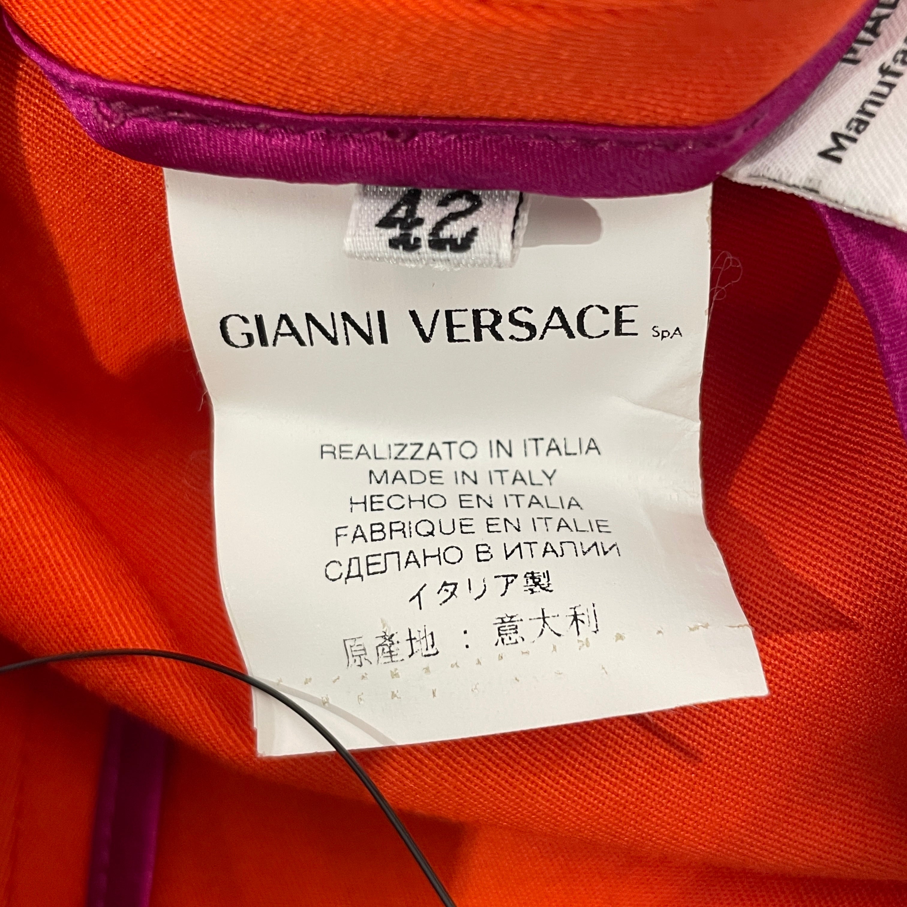 GIANNI VERSACE/Tailored Jkt/42/Cotton/ORN/ view 4