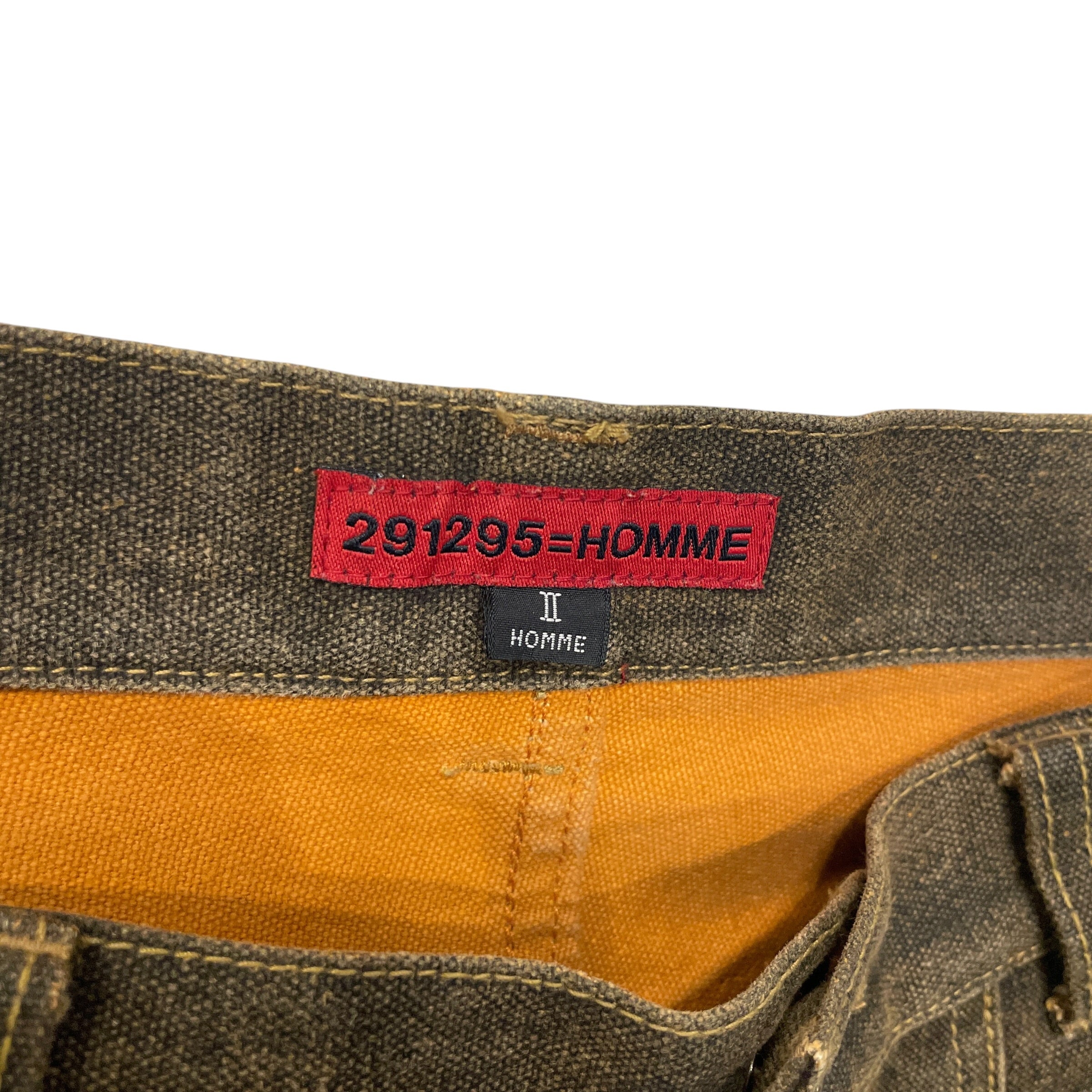 291295=HOMME/Straight Pants/2/Cotton/BRW/DOUBLE POCKET FRONT view 4