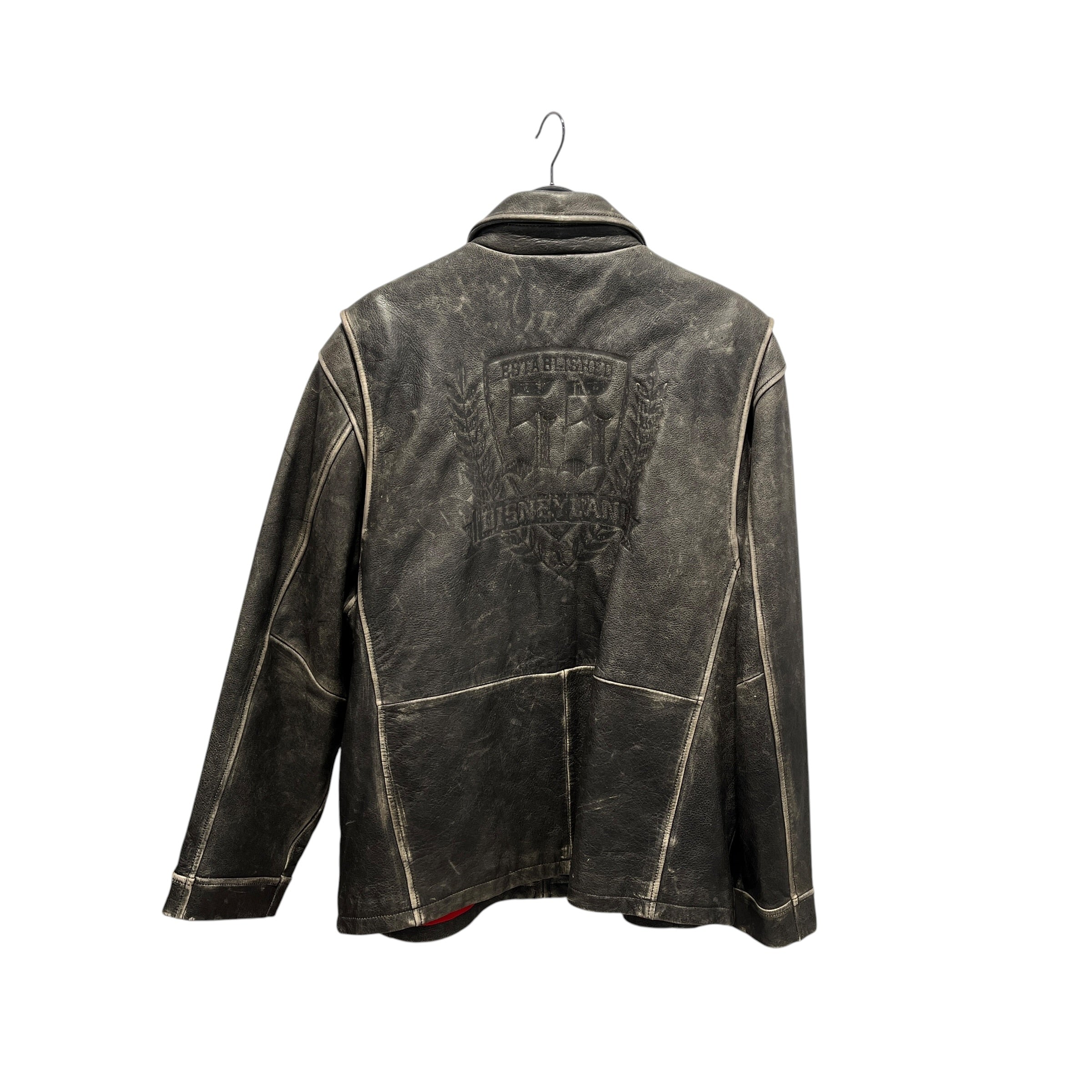 Vintage/Leather Jkt/XL/Leather/BLK/55 YEAR STAMP ON BACK view 2