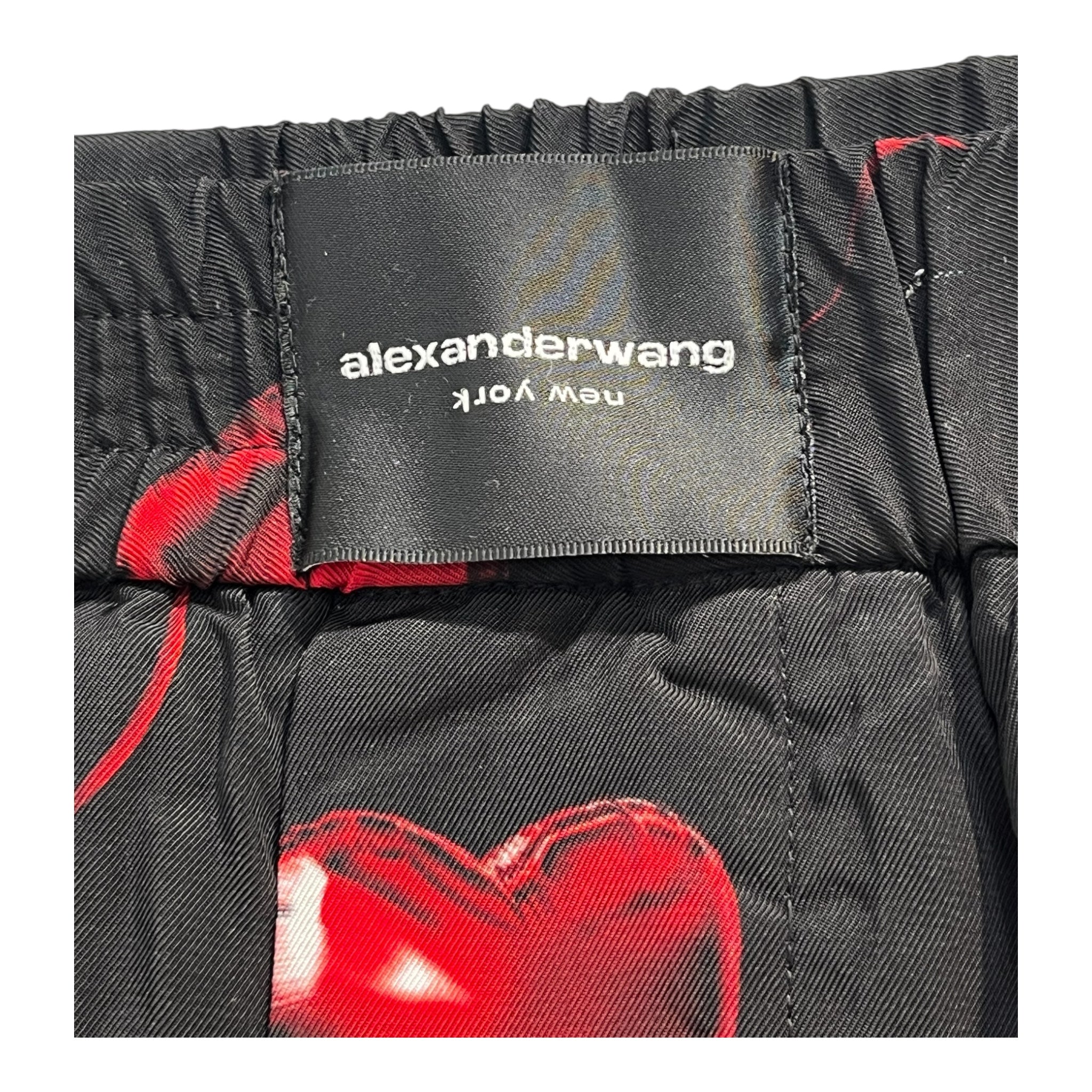 Alexander Wang/Shorts/XL/BLK/All Over Print/HEART CHERRY BALOON PRINT view 3