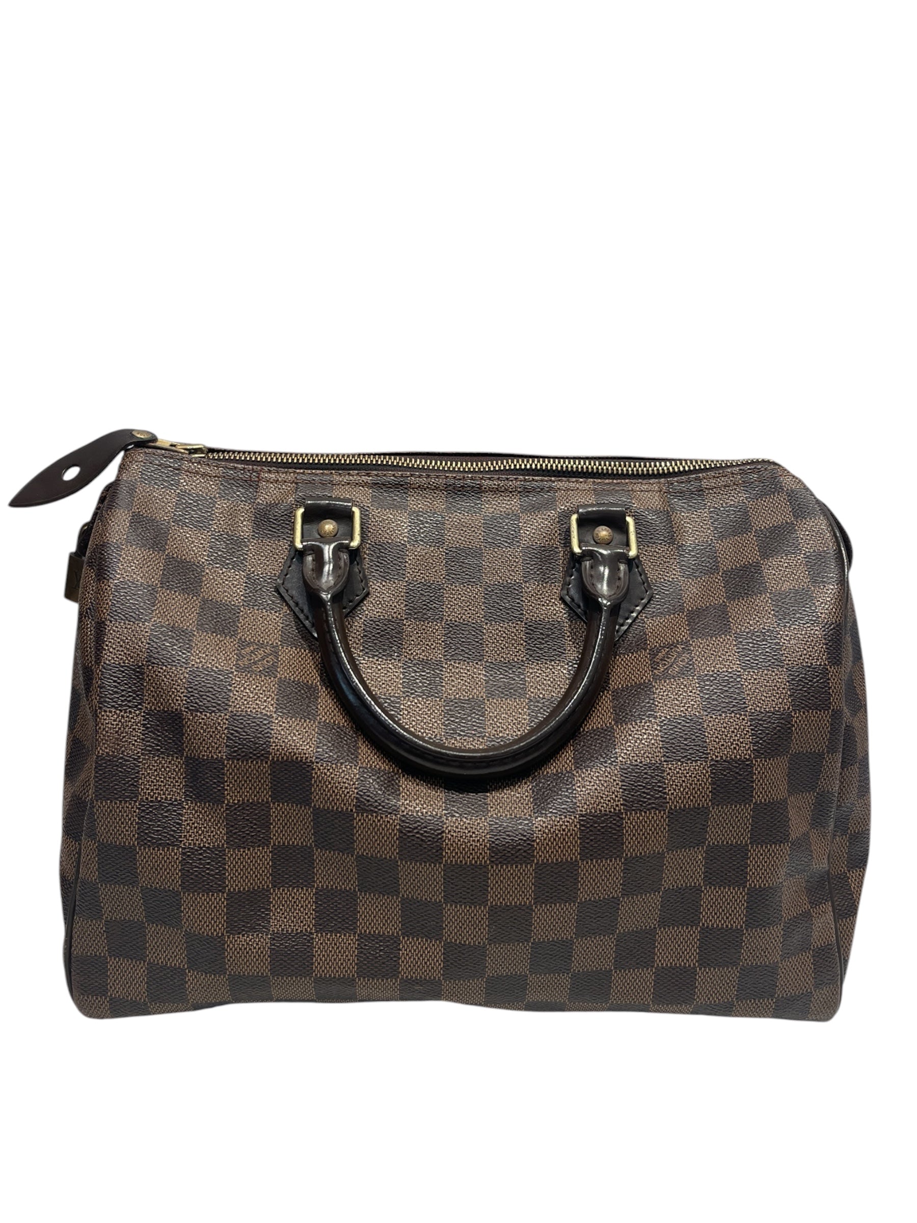 LOUIS VUITTON/Hand Bag/Monogram/Leather/BRW/Damier Speedy SD1181 view 1