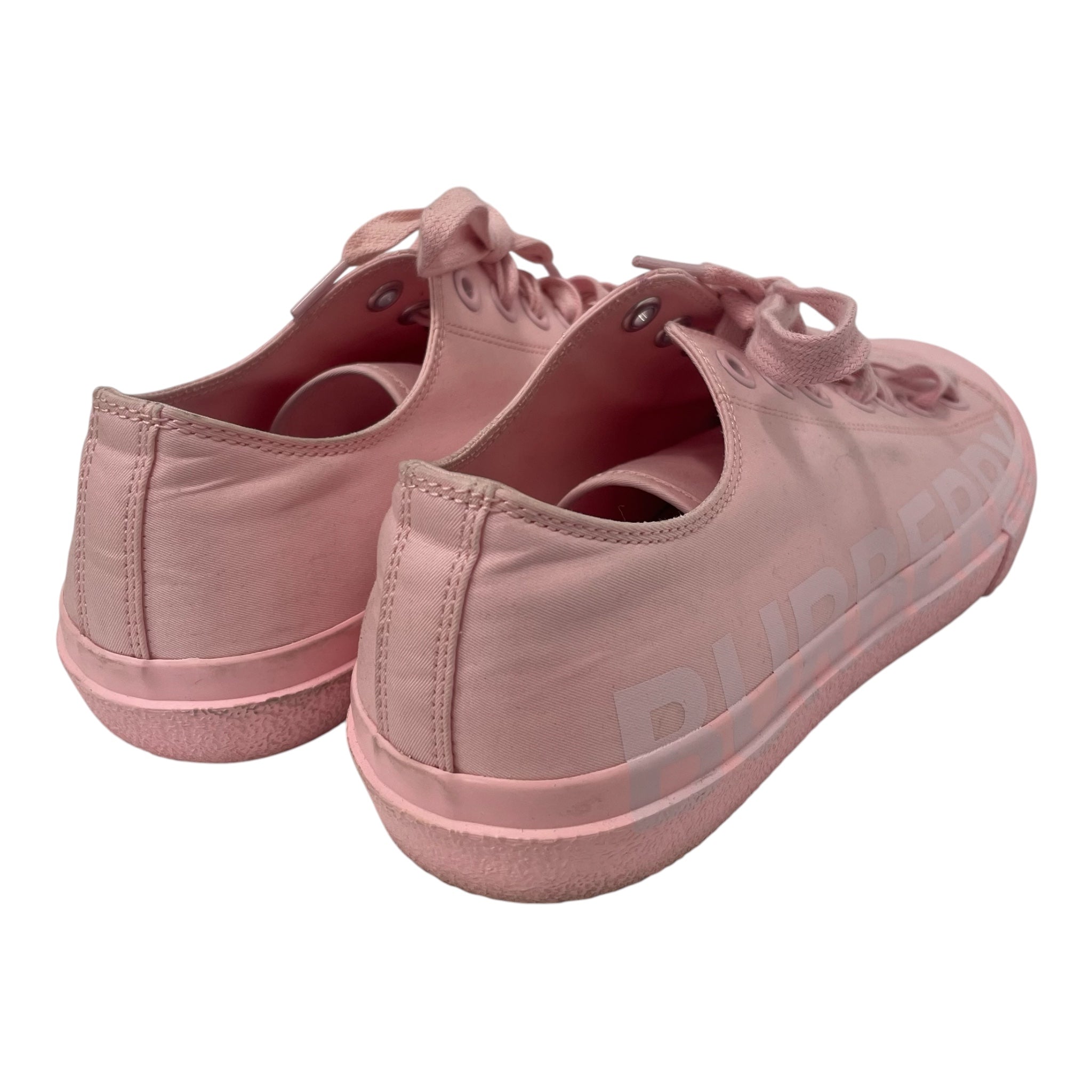 BURBERRY LONDON/Low-Sneakers/US 8.5/Cotton/PNK/LARKHALL CANVAS SNEAKERS view 2