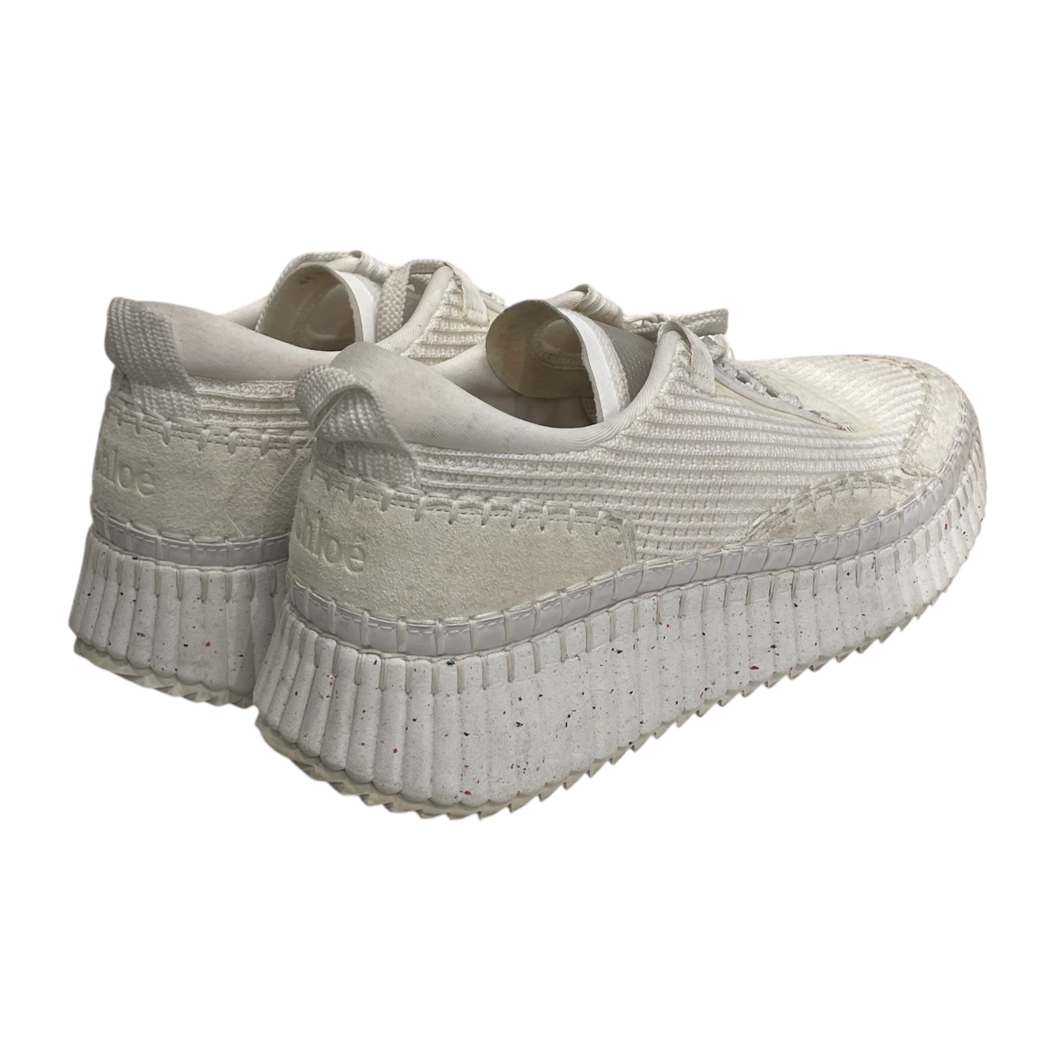 Chloe/Low-Sneakers/EU 44/Polyester/WHT/NAMA STITCHED SNEAKER view 2
