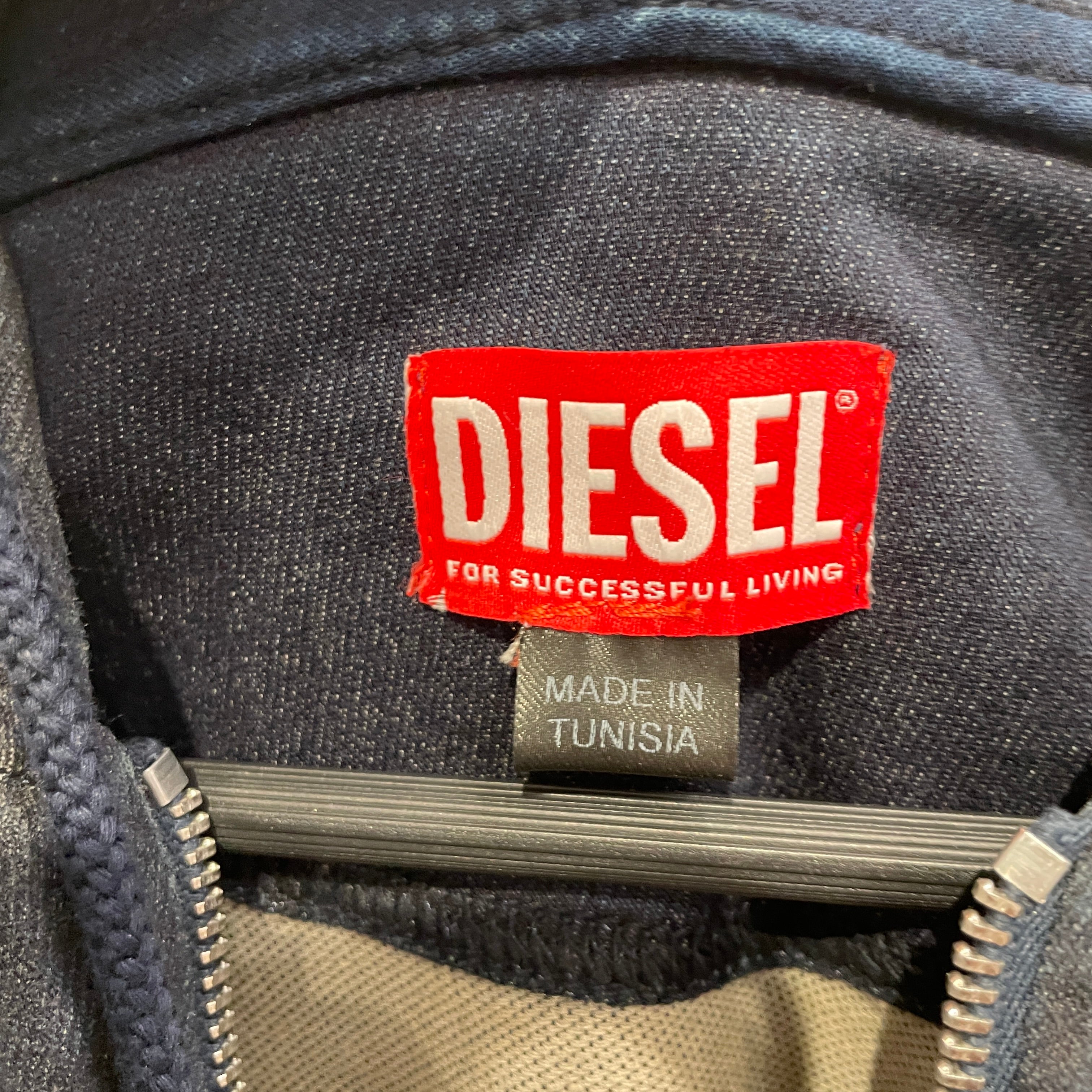 DIESEL/Jacket/XS/Cotton/NVY/COATED COTTON/DENIM PRINTED view 3