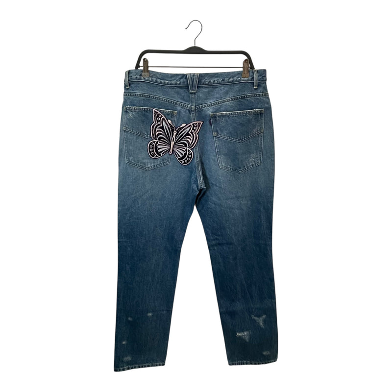 Needles/Straight Pants/XL/Cotton/IDG/logo embroidery/patchwork