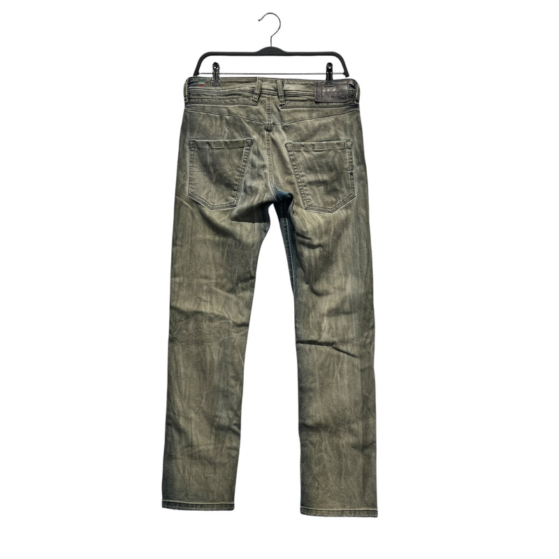 DIESEL/Straight Pants/29/Cotton/IDG/BELTHER ACID WASH JEANS