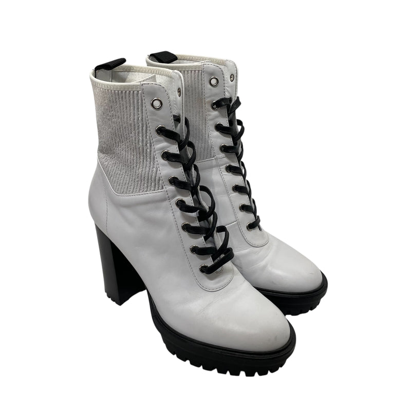 Gianvito Rossi/Ankle Boots/EU 38/Leather/WHT/MARTIS PLATFORM ANKLE BOOT