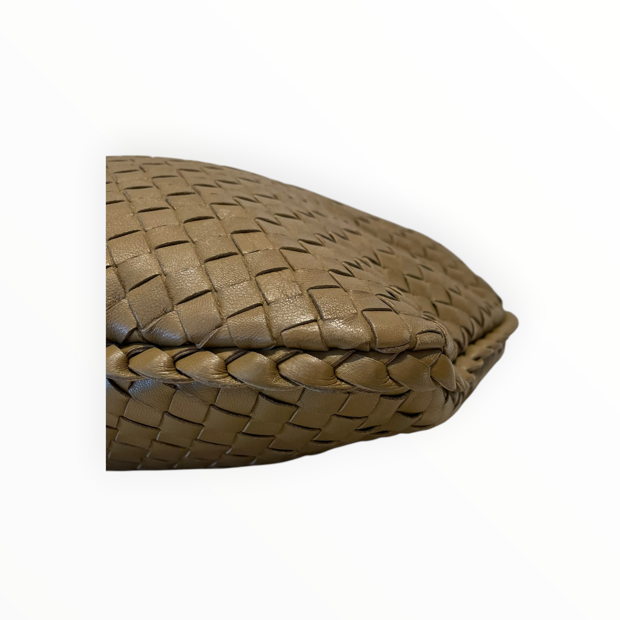 BOTTEGA VENETA/Hand Bag/Leather/KHK/Intrecciato Veneta Hobo view 8