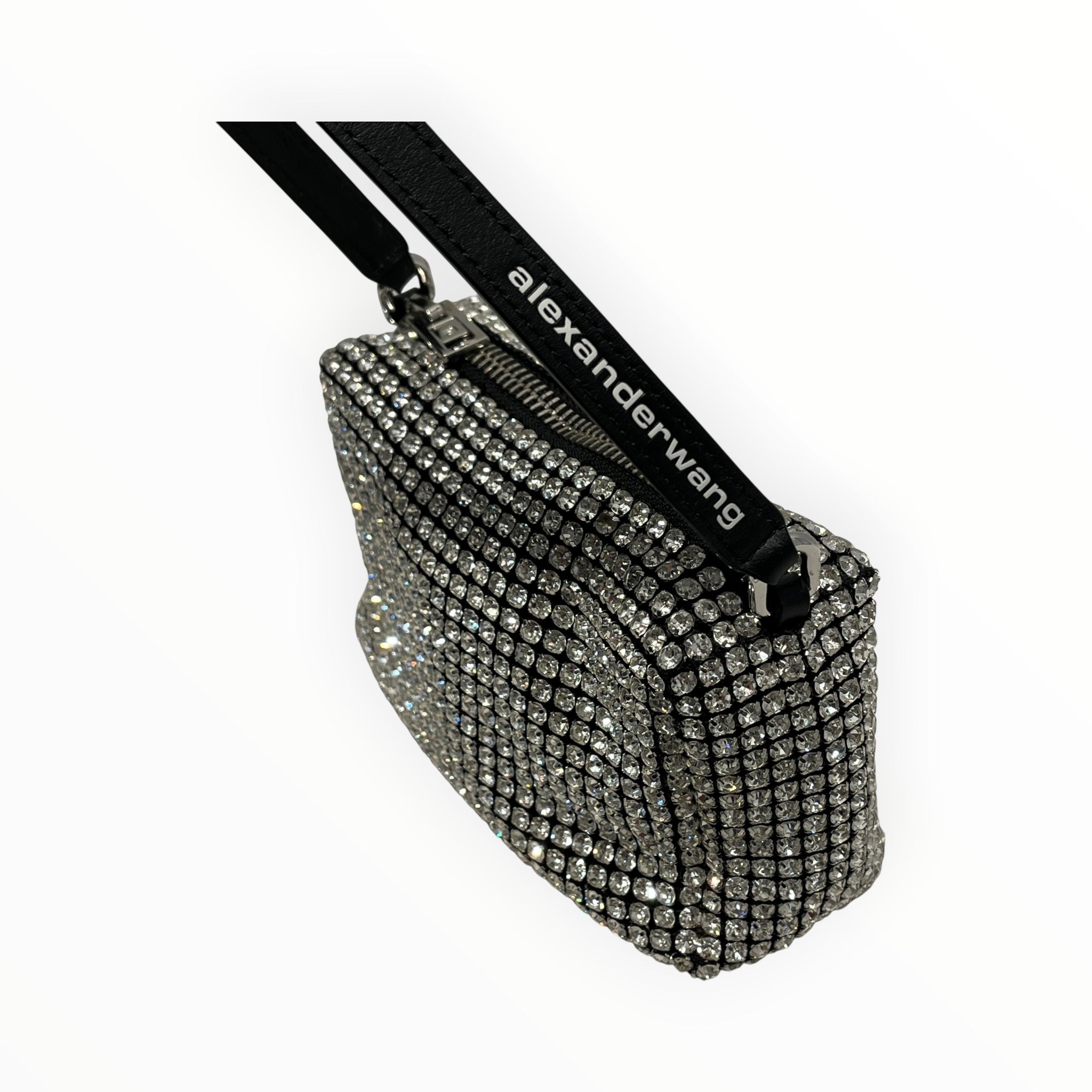 Alexander Wang/Hand Bag/Iridescent/Leather/BLK/Heiress Crystal Mesh Pouch Bag view 4