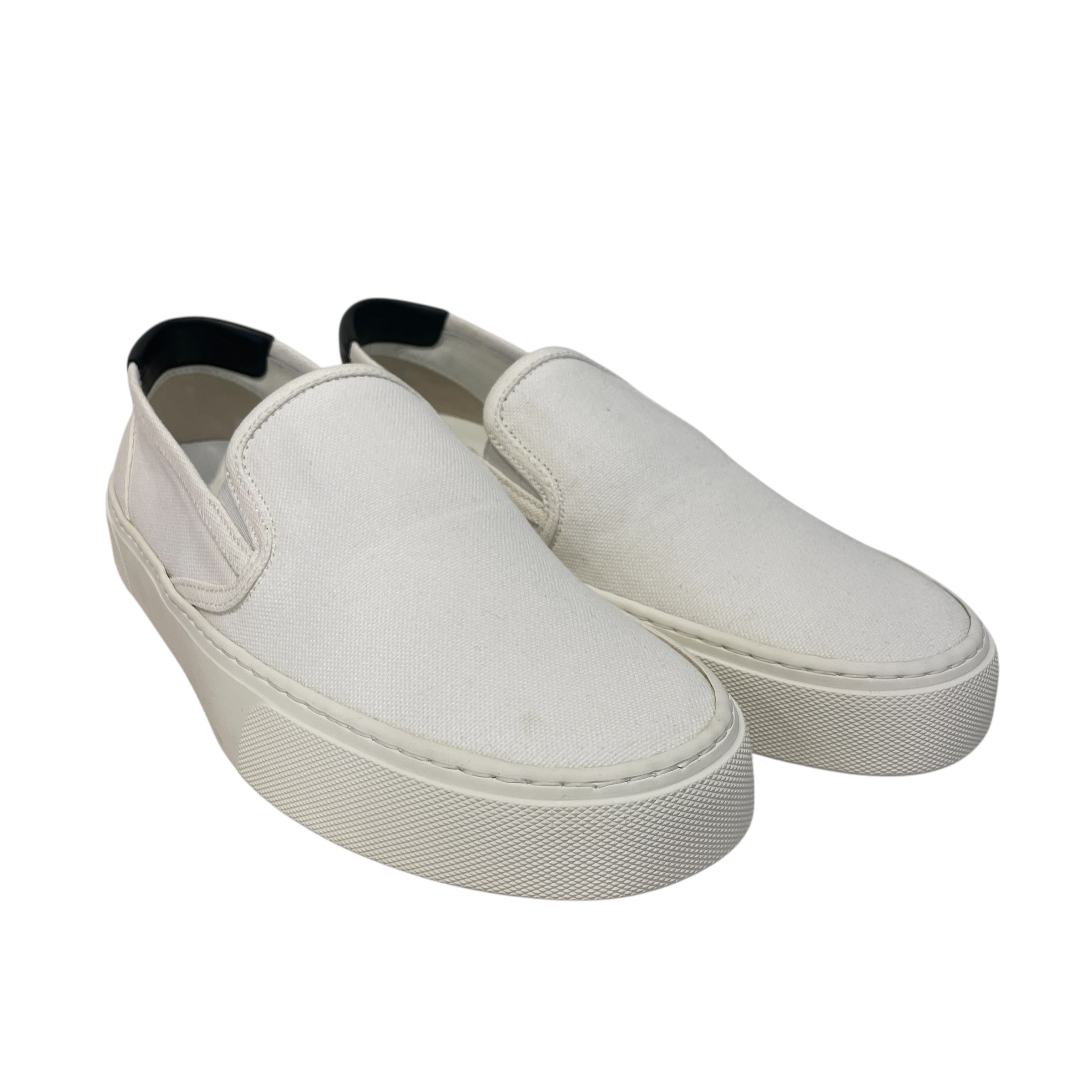 SAINT LAURENT/Low-Sneakers/US 9/Cotton/WHT/ view 1
