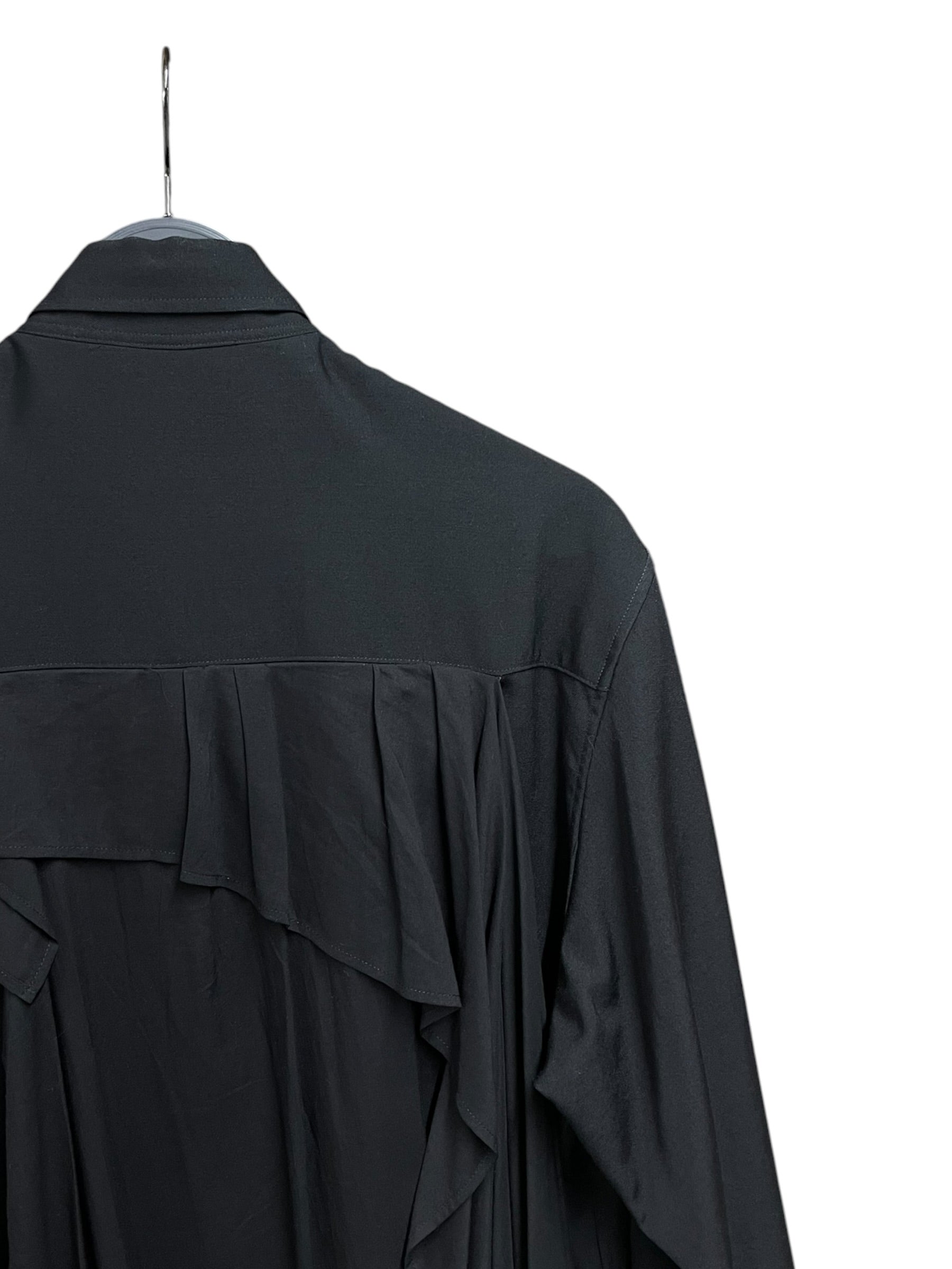 YOHJI YAMAMOTO/Shirt/2/Cotton/BLK/HR B47 880 RUNWAY 2018 view 4