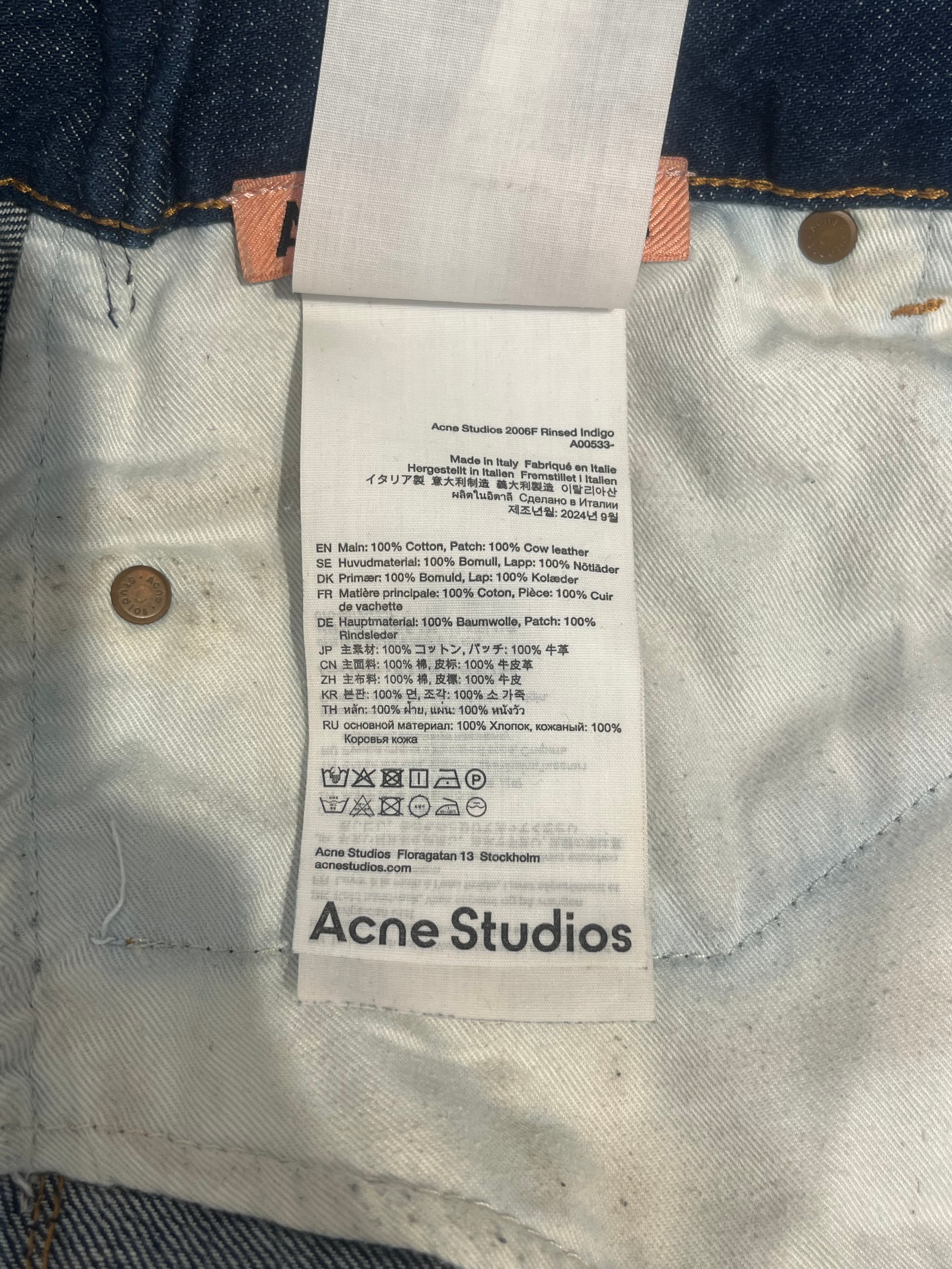 Acne Studios/Bottoms/30/Cotton/IDG/twisted seam 175/76a view 5