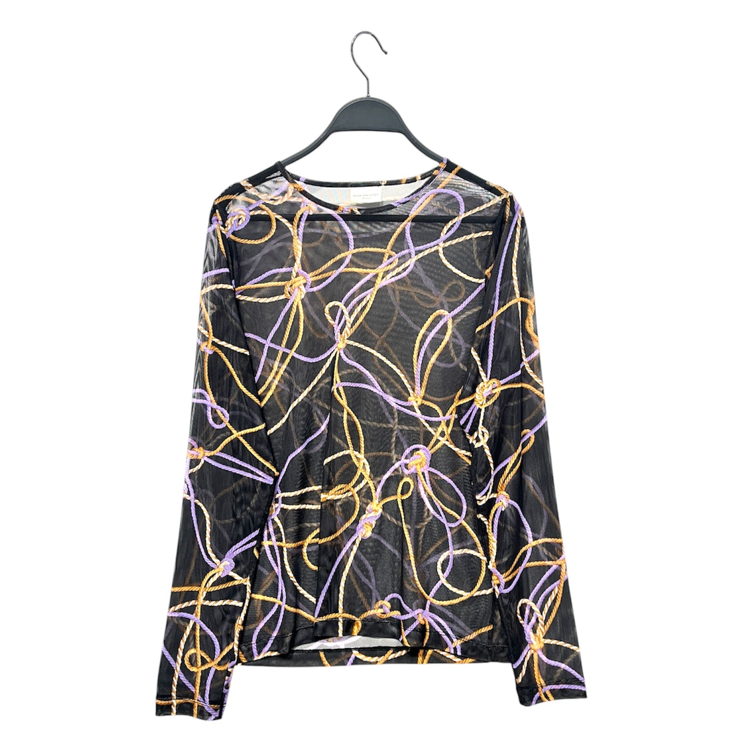 DRIES VAN NOTEN/LS Blouse/M/Graphic/MLT/rope graphic mesh LS view 1