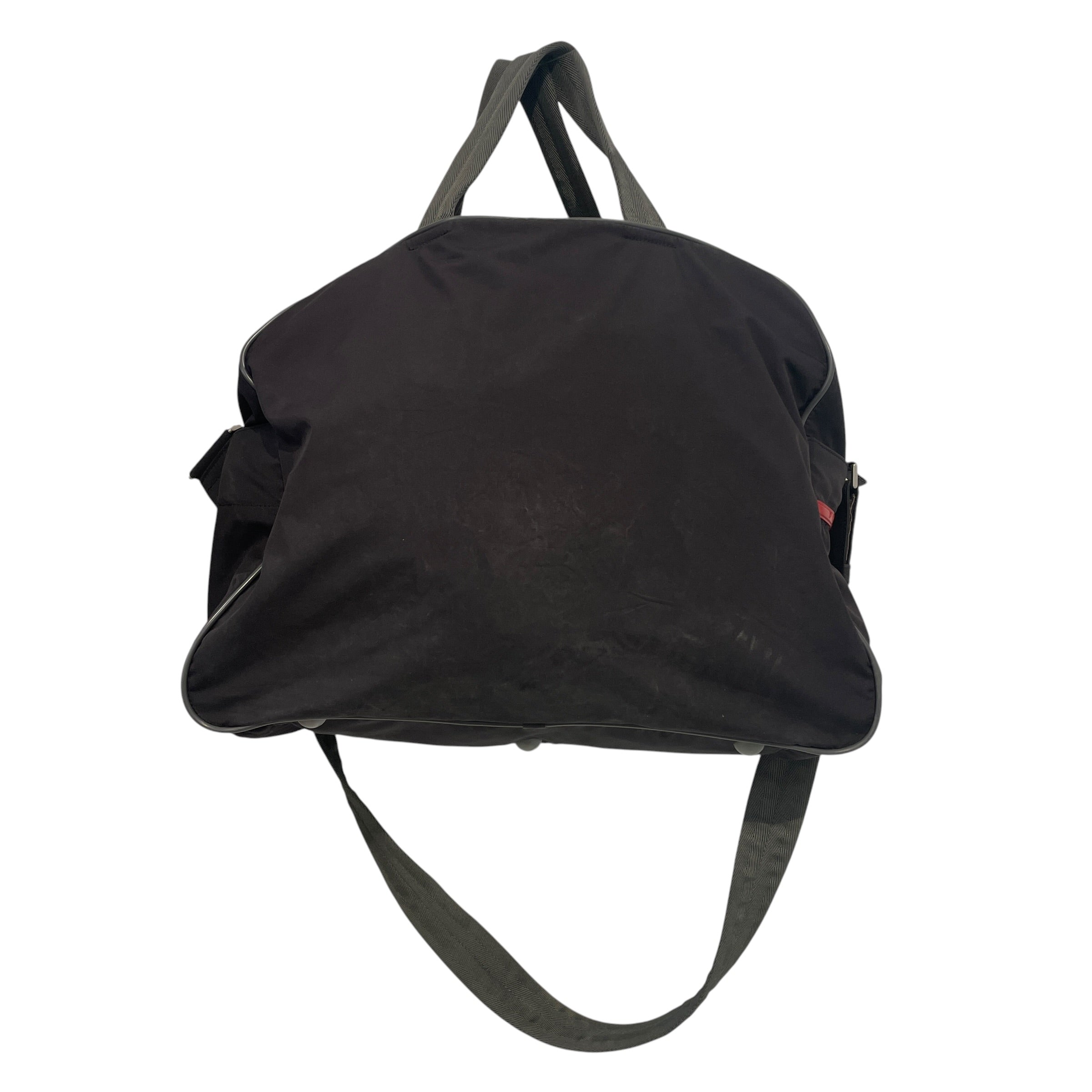 PRADA/Cross Body Bag/Nylon/BLK/Green Crossbody Strap view 2