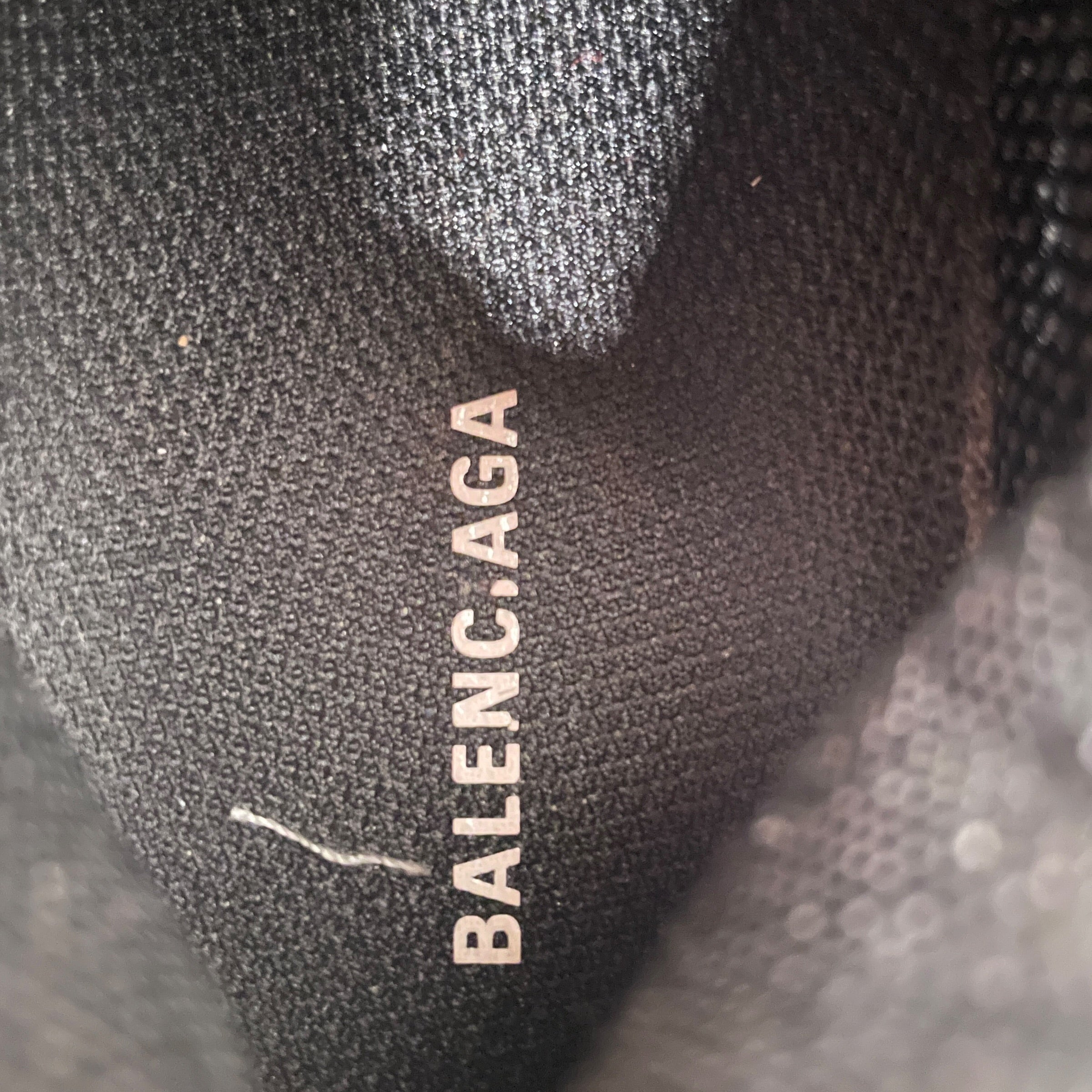 BALENCIAGA/Low-Sneakers/UK 2/BLK/triple a view 3