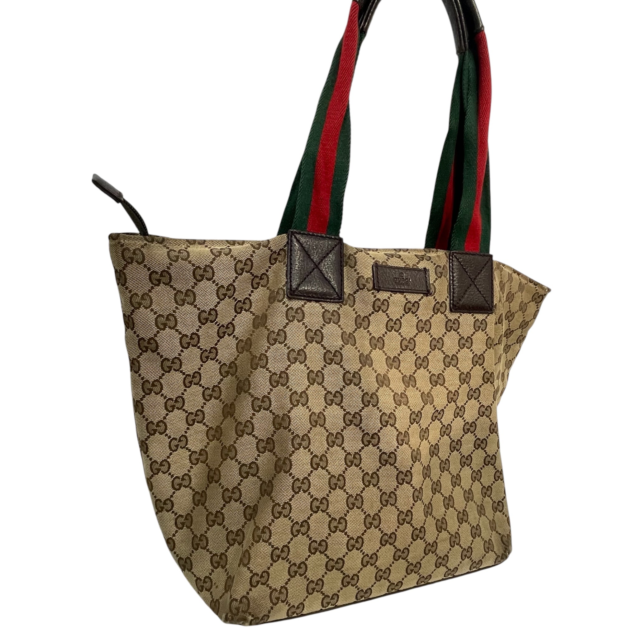 GUCCI/Tote Bag/Monogram/Cotton/BRW/gg canvas tote view 5