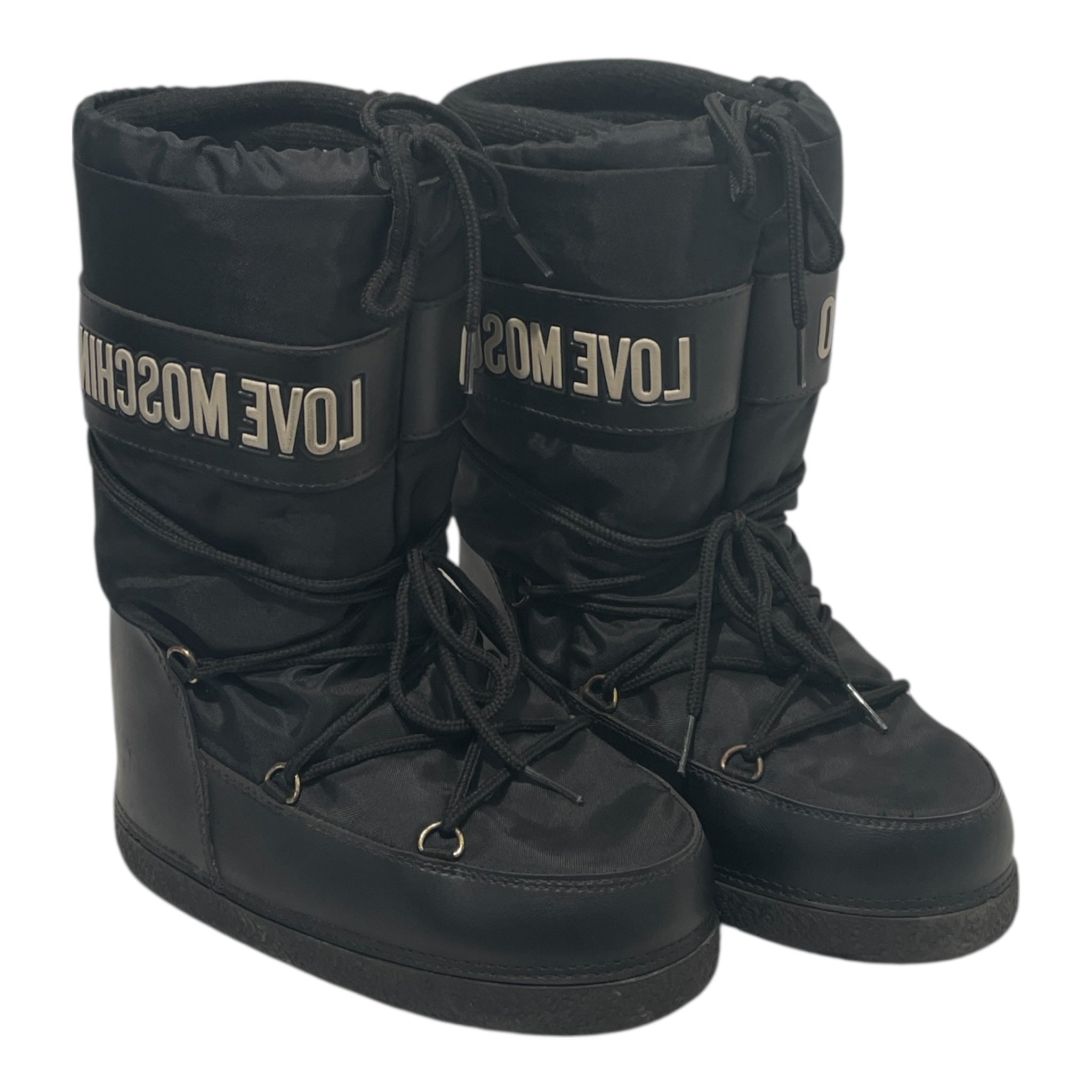 LOVE MOSCHINO/Boots/US 6/Graphic/BLK/SNOW BOOT view 1