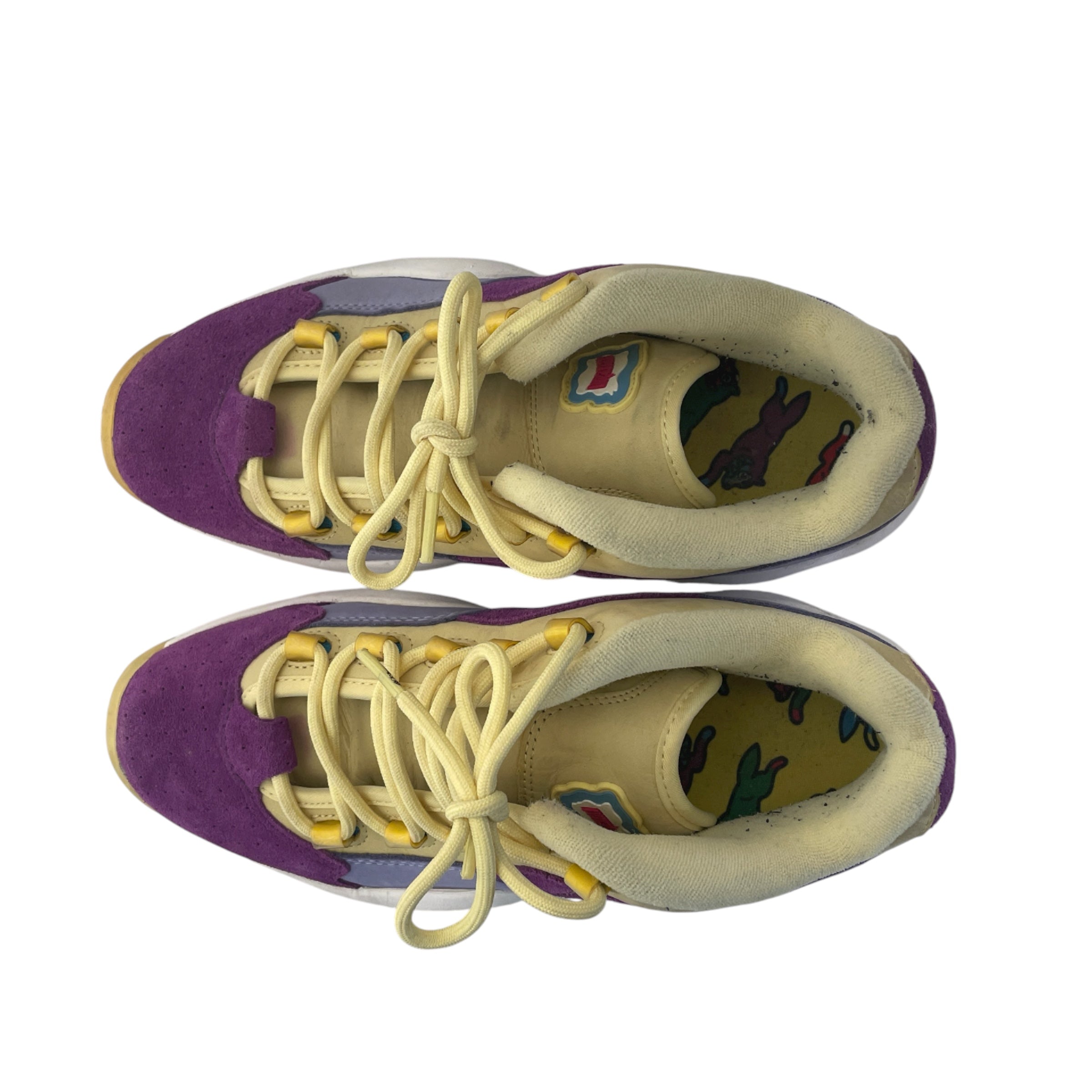 Reebok/ICE CREAM/Low-Sneakers/US 8/Leather/YEL/ view 3