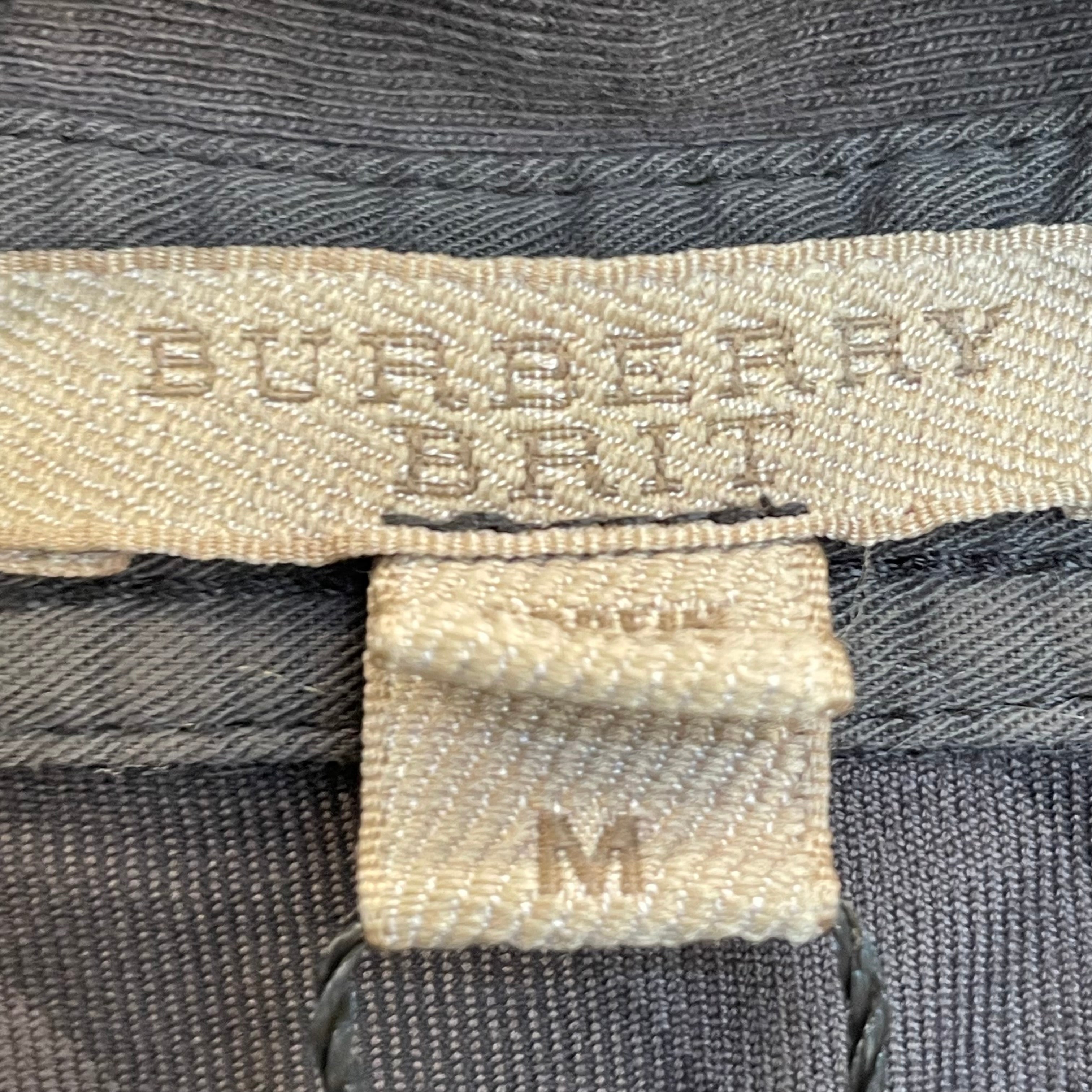BURBERRY BRIT/T-Shirt/M/Cotton/GRY/polo w breast embroidery view 3