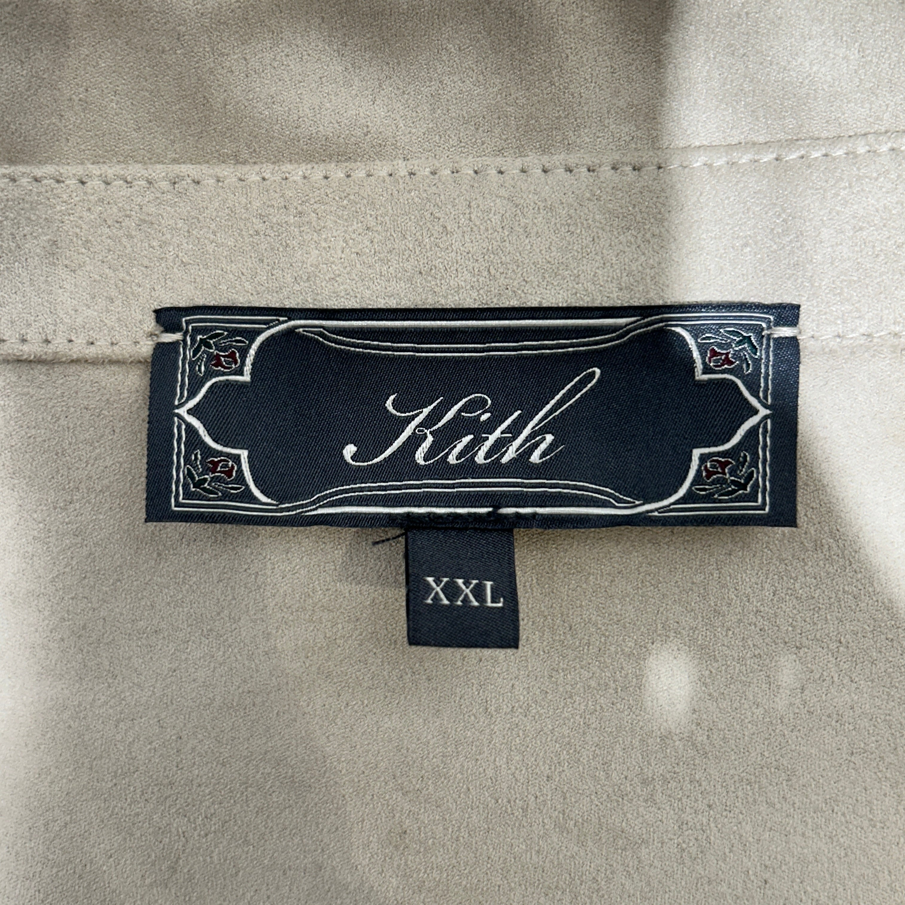 KITH/SS Shirt/XXL/Suede/BEG/ view 3