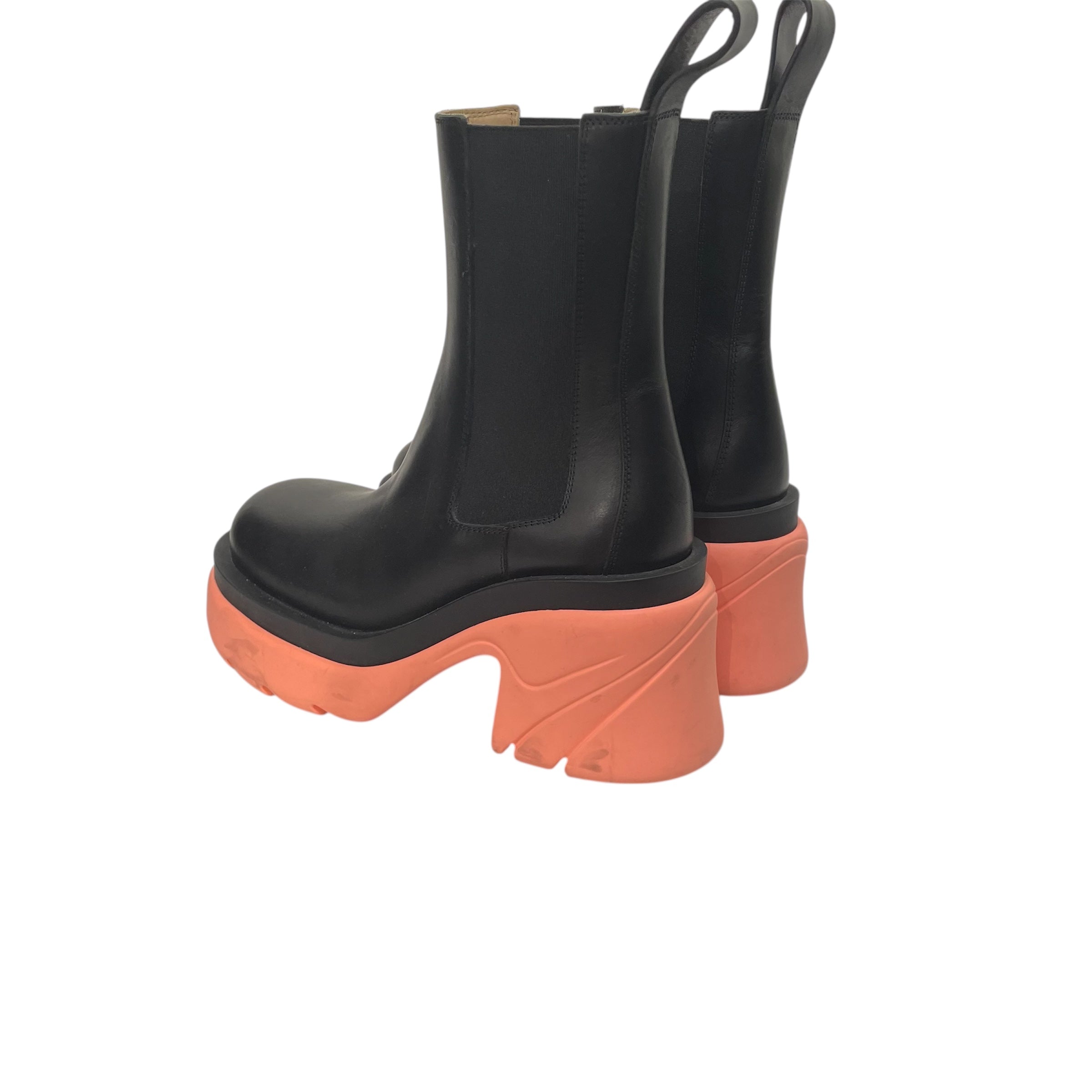 BOTTEGA VENETA/Boots/EU 37.5/BLK/pink flash chelsea boots view 2