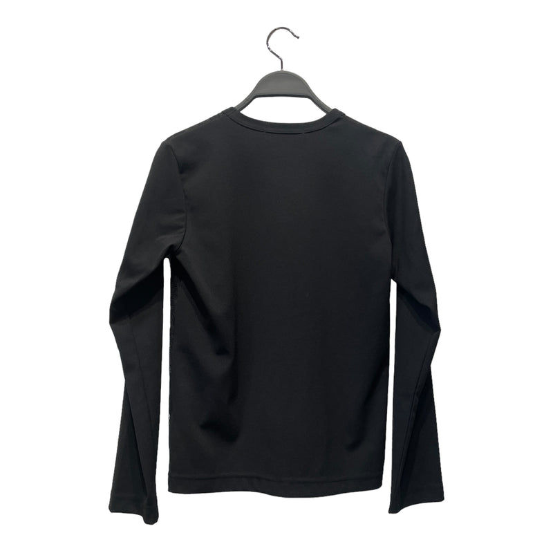 COMME des GARCONS/SS Blouse/XS/Floral Pattern/Cotton/BLK/