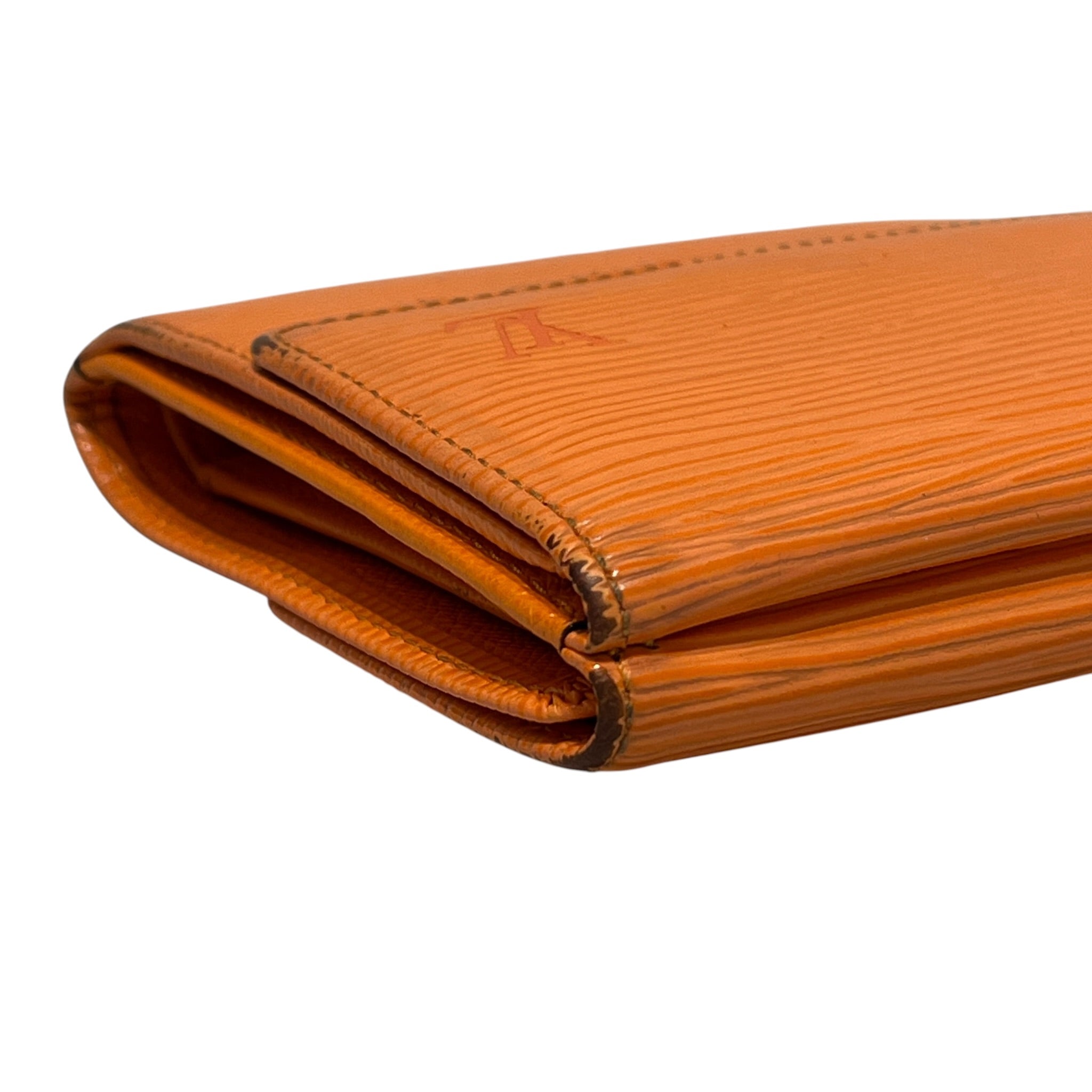 LOUIS VUITTON/Trifold Wallet/Monogram/Leather/ORN/M's/org epi leather wallet view 5