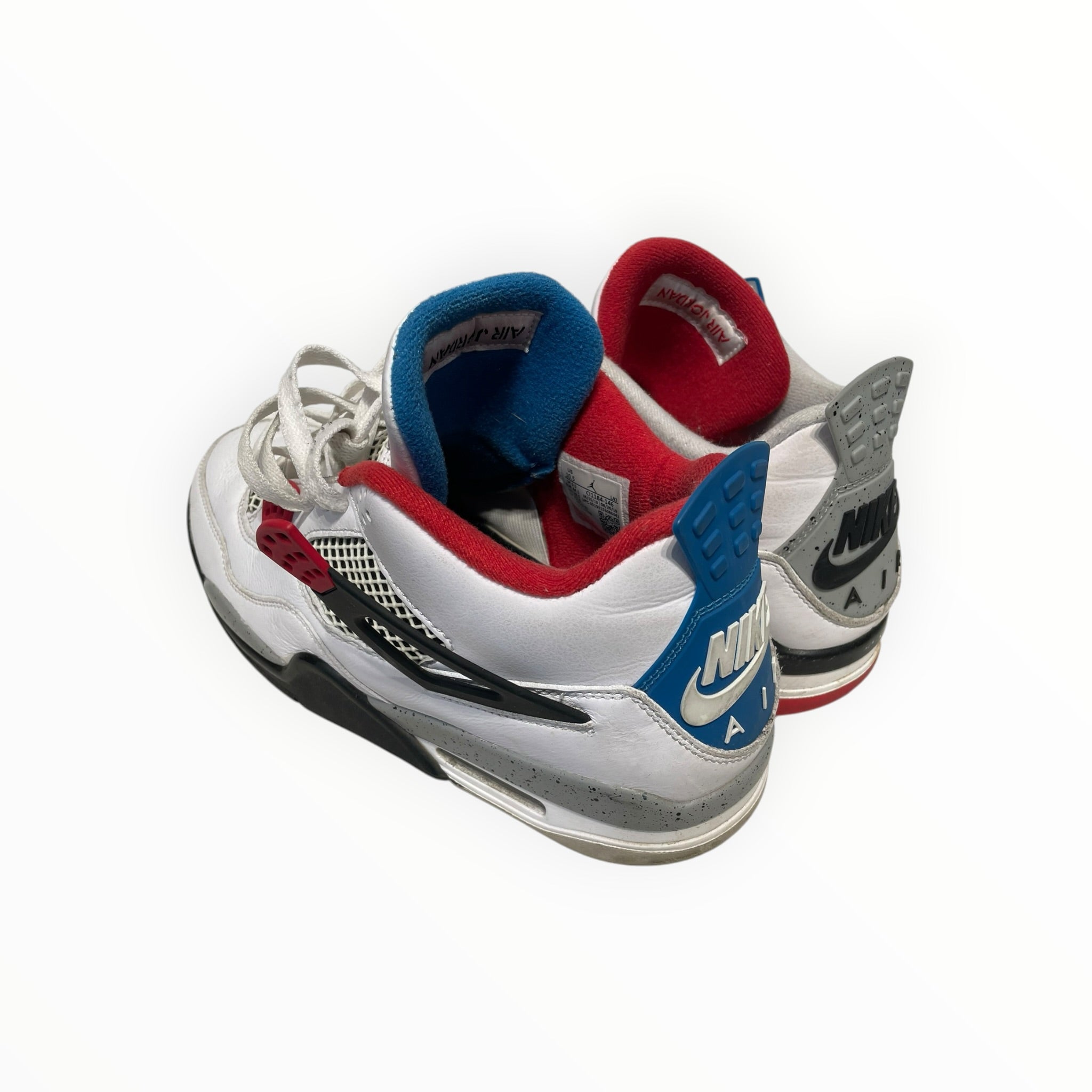 JORDAN BRAND/Low-Sneakers/US 10.5/Leather/WHT/jordan 4 what the view 2