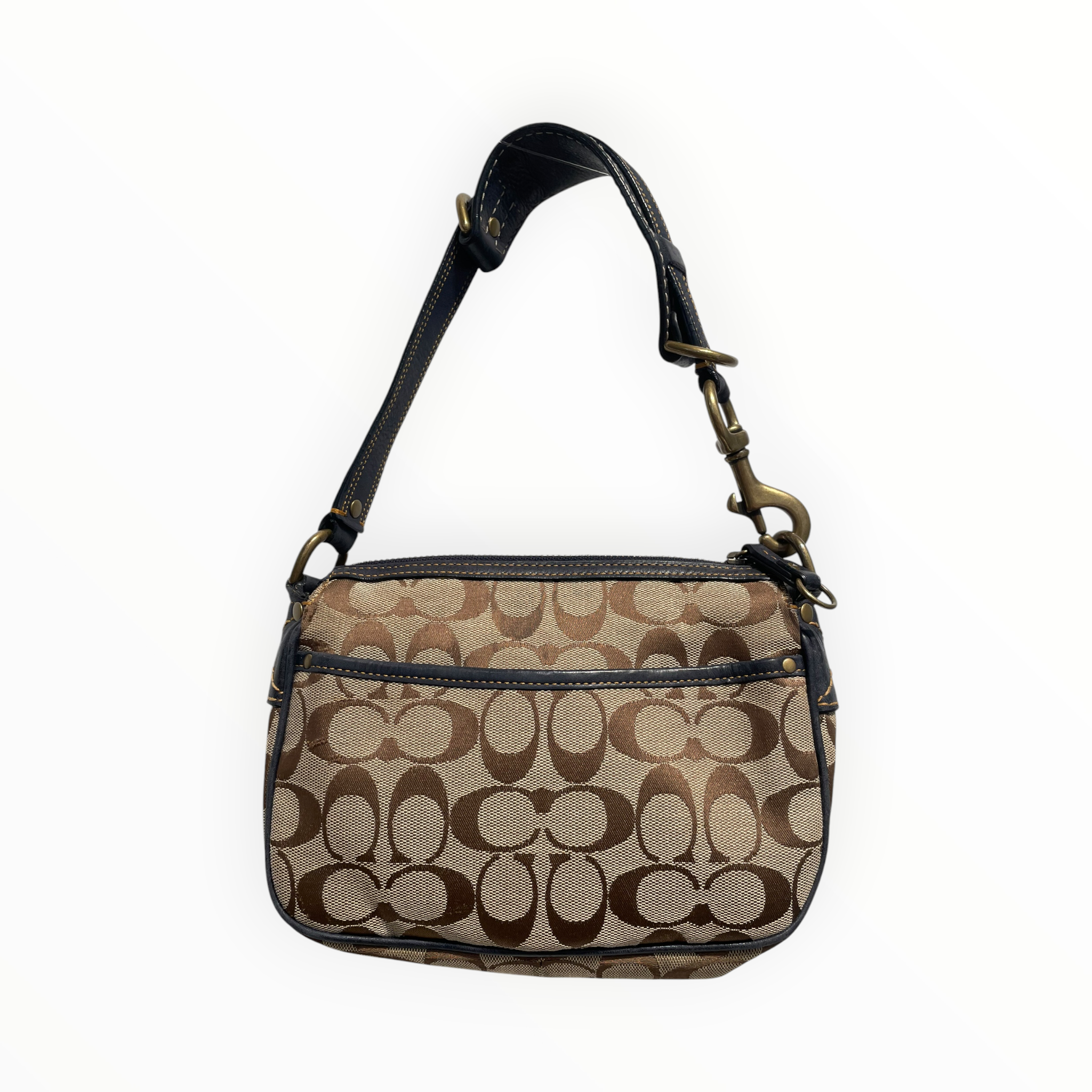 COACH/Hand Bag/Monogram/Leather/BLU/Special Edition 7061 view 2