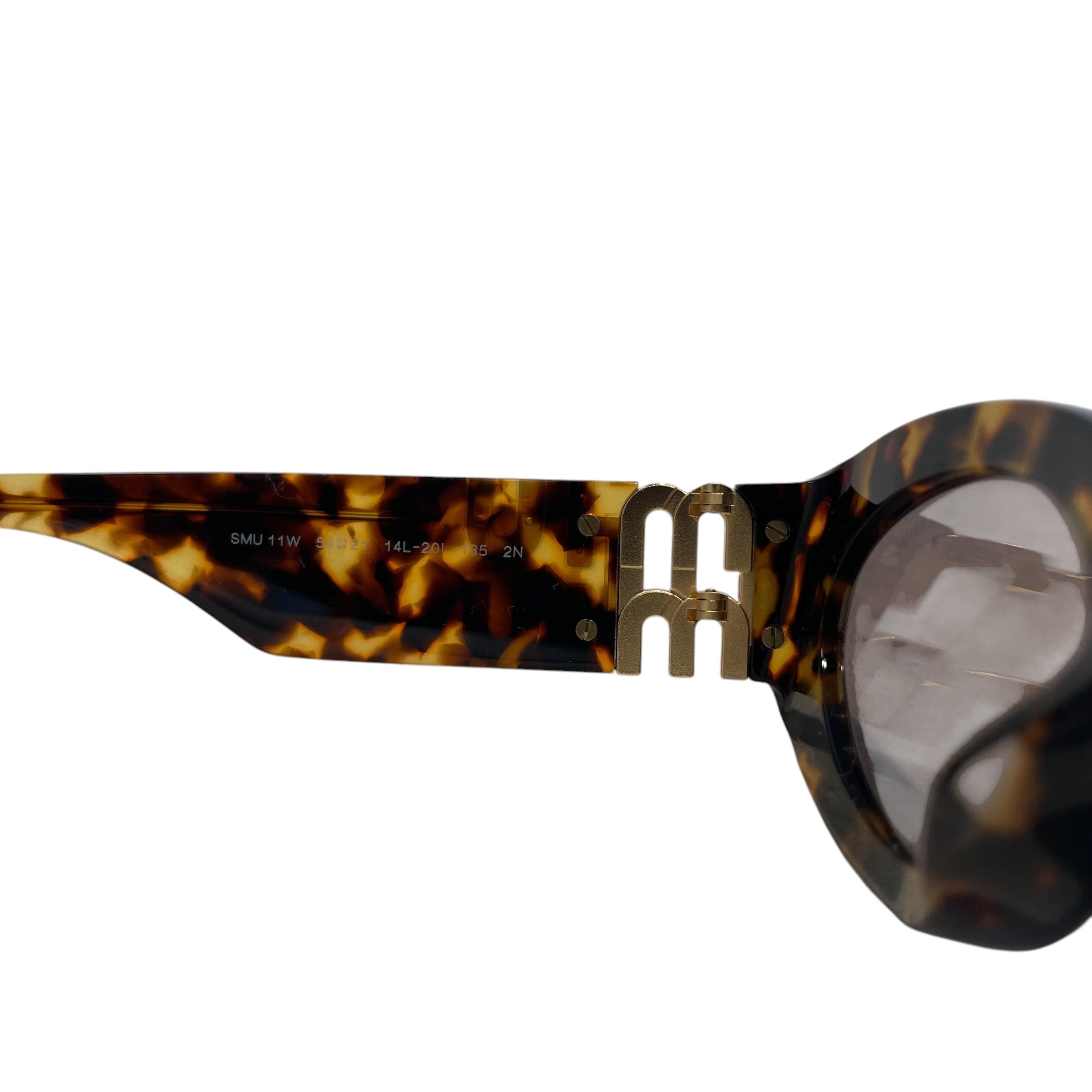 MIU MIU/Sunglasses/Animal Pattern/Tortoiseshell Pattern/BRW/L's/SMU11W/OVAL SHAPE view 4