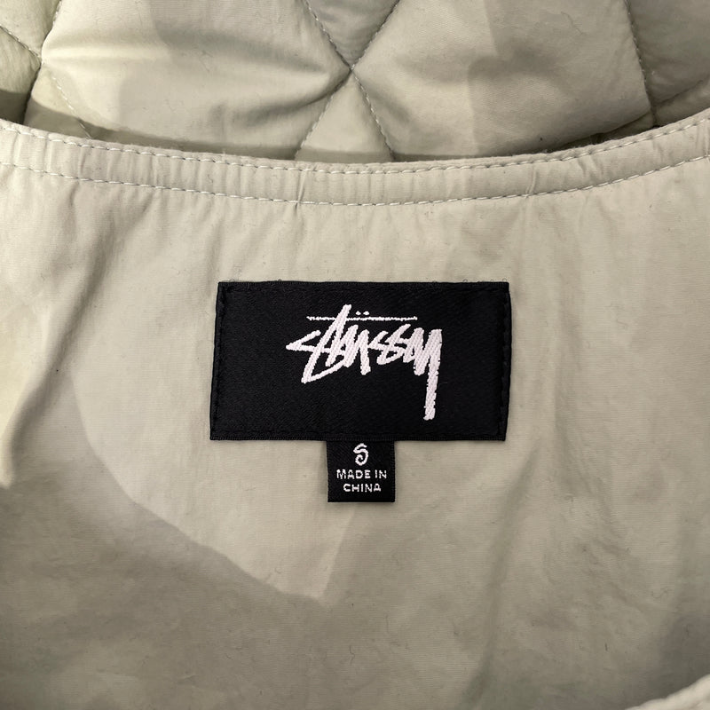 STUSSY/Puffer Vest/S/Nylon/GRN/MINT GREEN