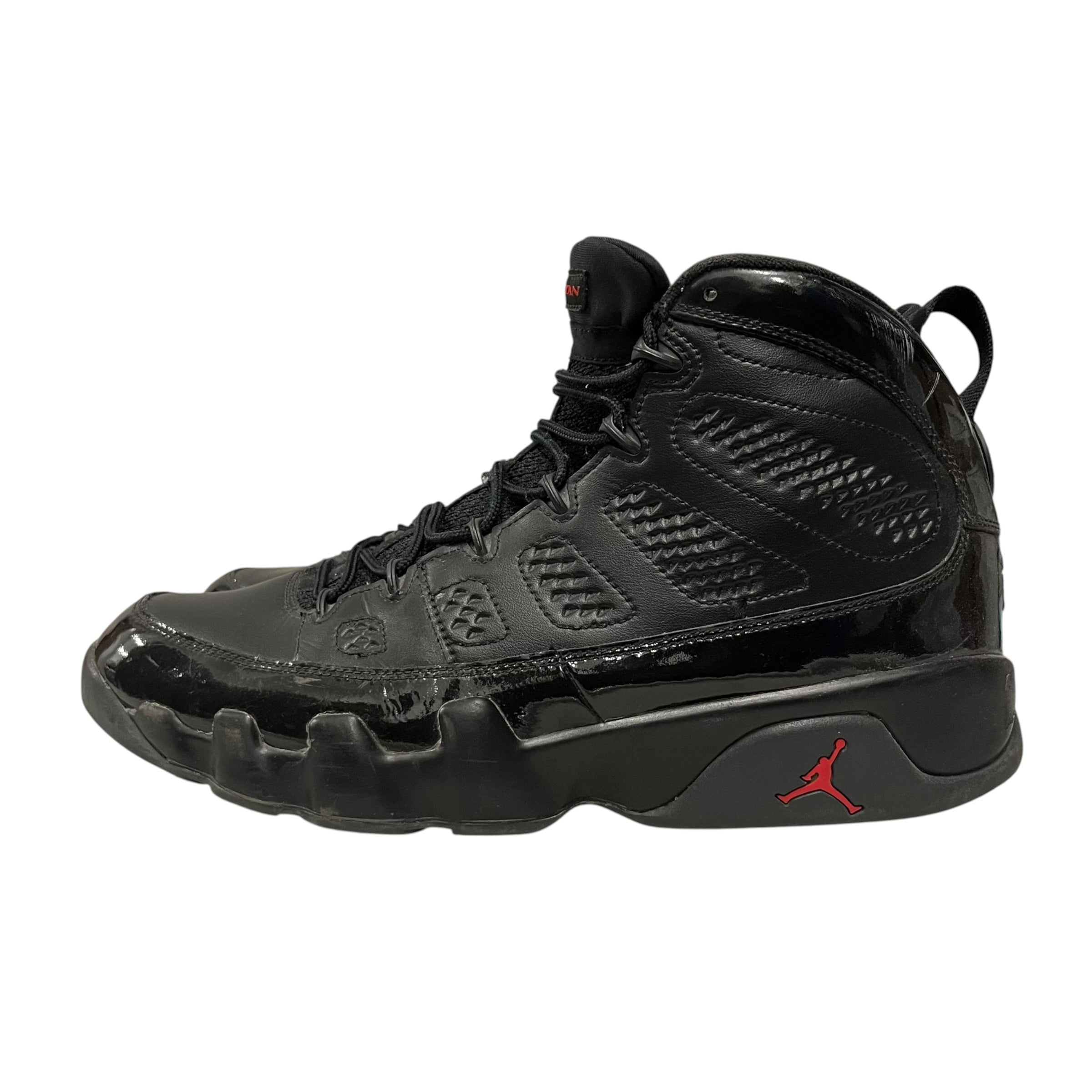 JORDAN BRAND/Hi-Sneakers/US 12/Leather/BLK/jordan 9 bred patent view 3