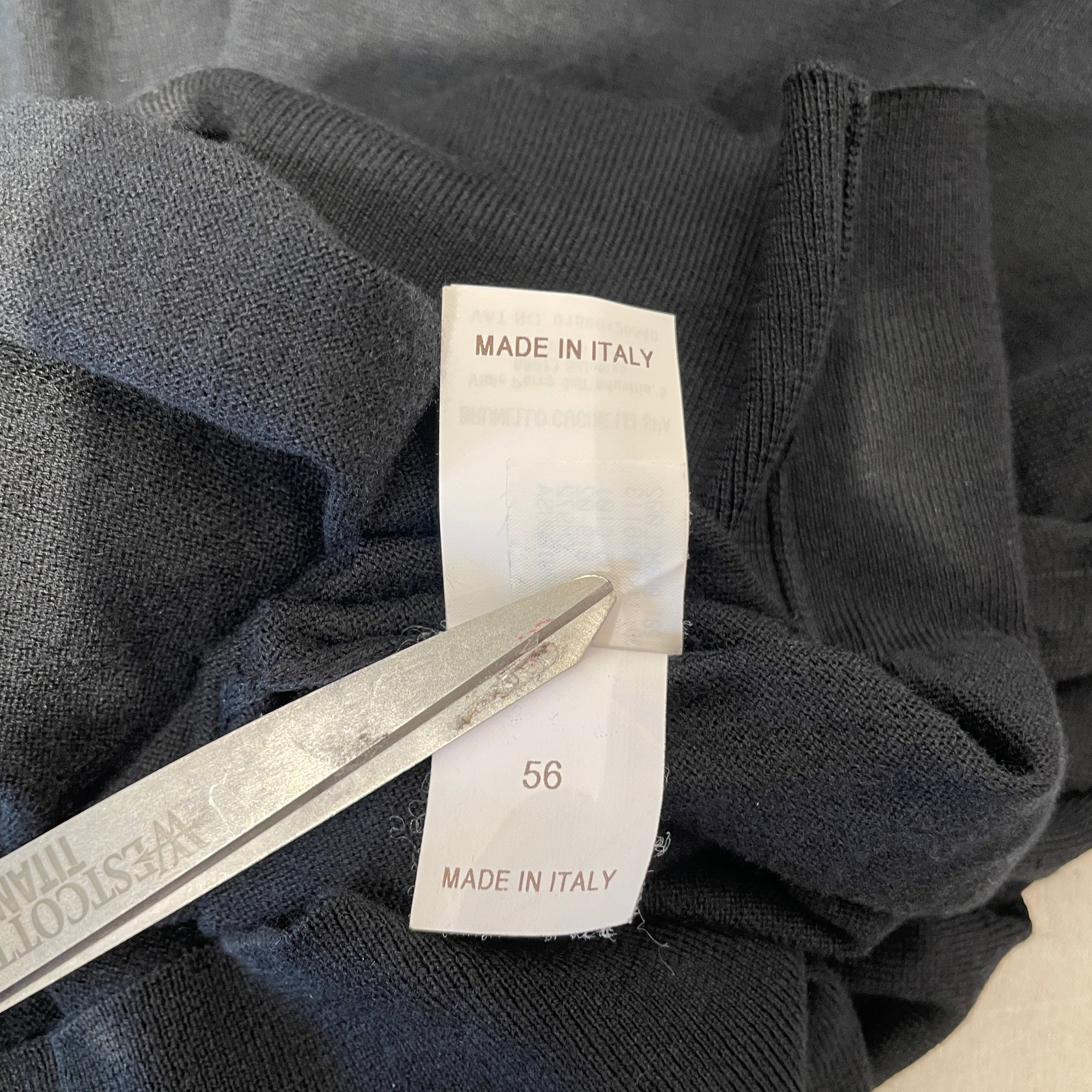 BRUNELLO CUCINELLI/Sweater/56/Cotton/BLK/ view 4