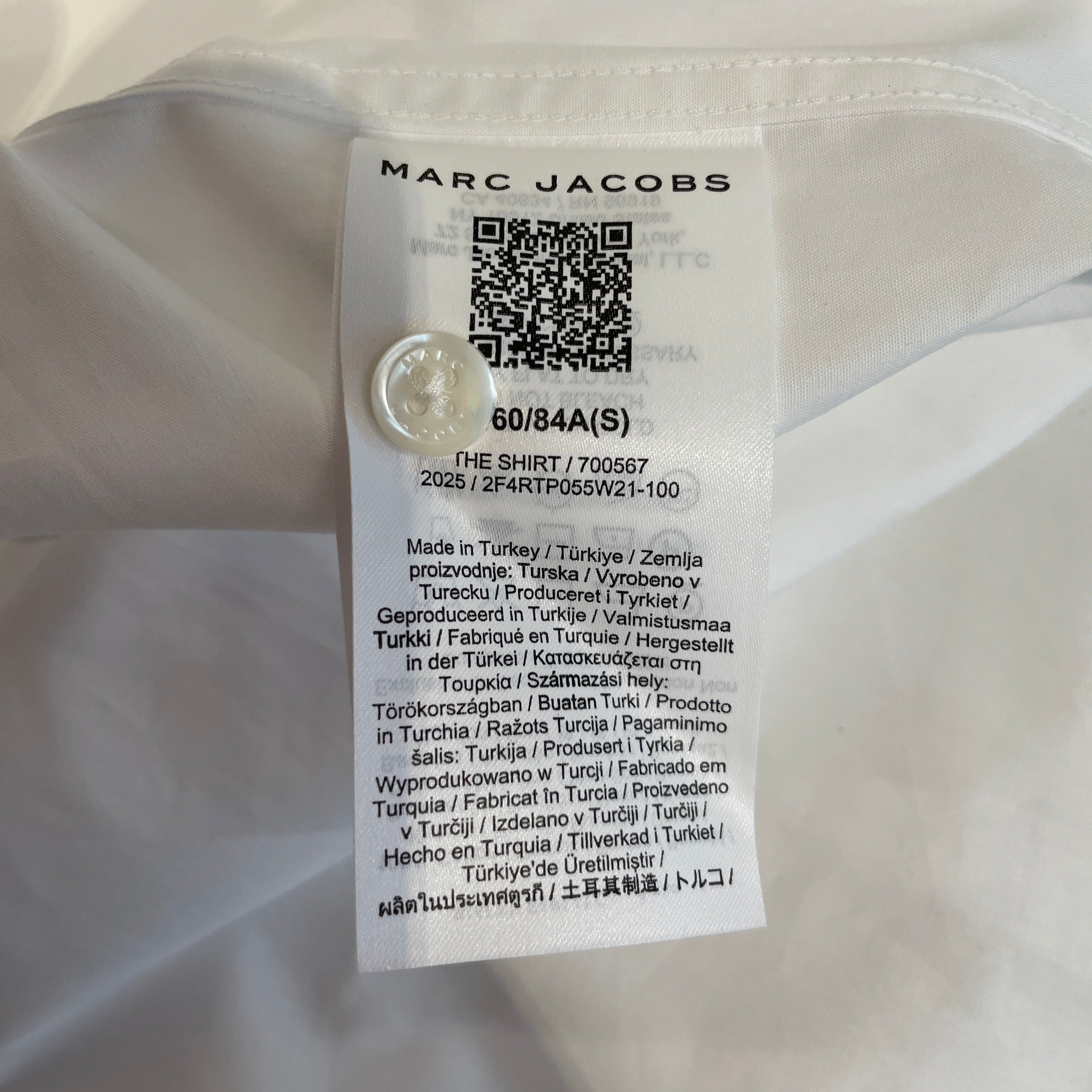 MARC JACOBS/LS Shirt/S/Cotton/WHT/THE SHIRT view 3