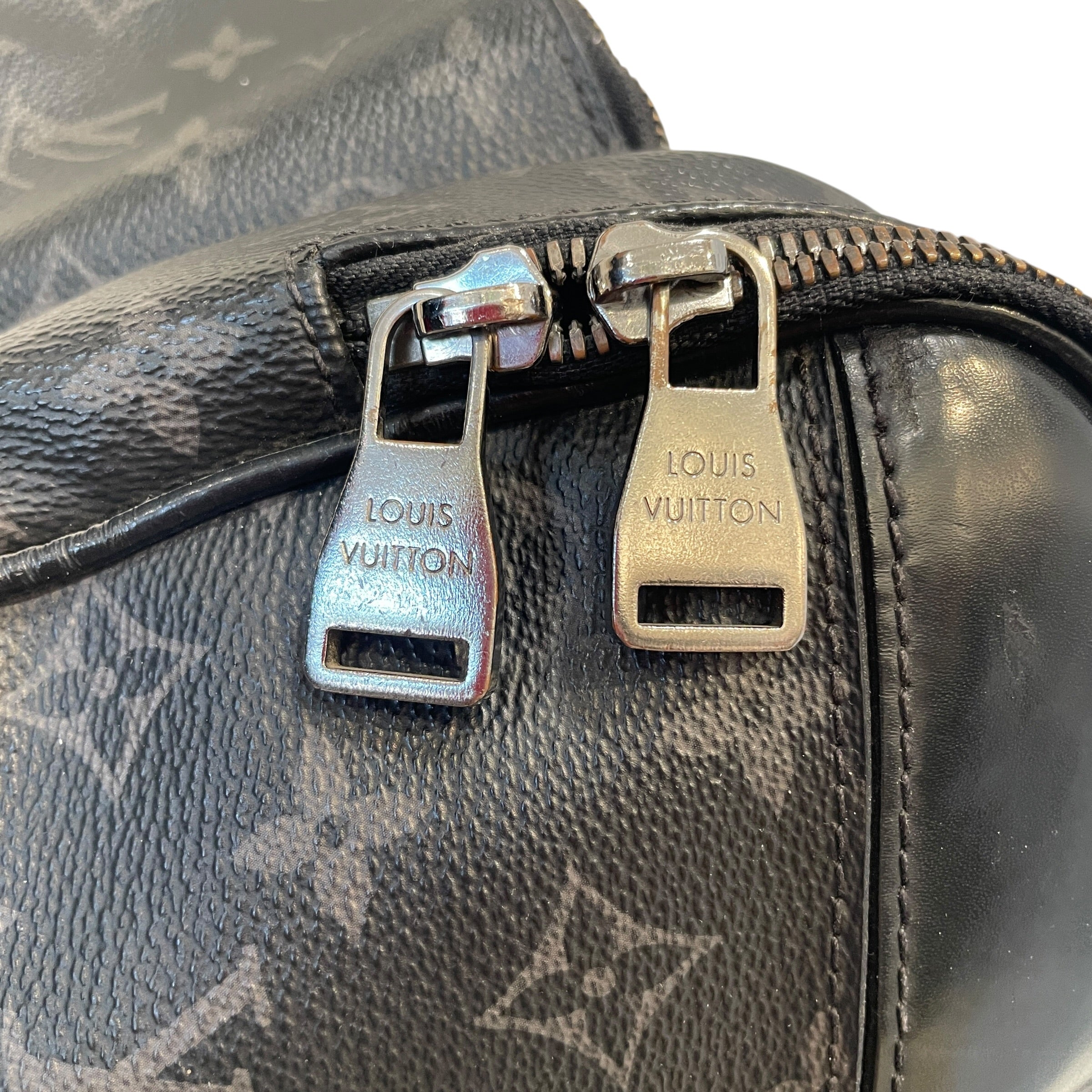 LOUIS VUITTON/Cross Body Bag/Monogram/Leather/BLK/Eclipse Explorer Bum Bag view 8