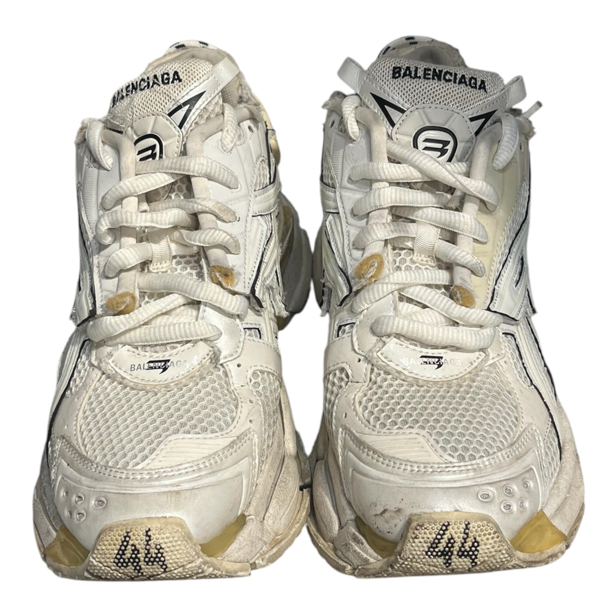 BALENCIAGA/Low-Sneakers/EU 44/Leather/WHT/CHUNKY RUNNER SNEAKER view 2