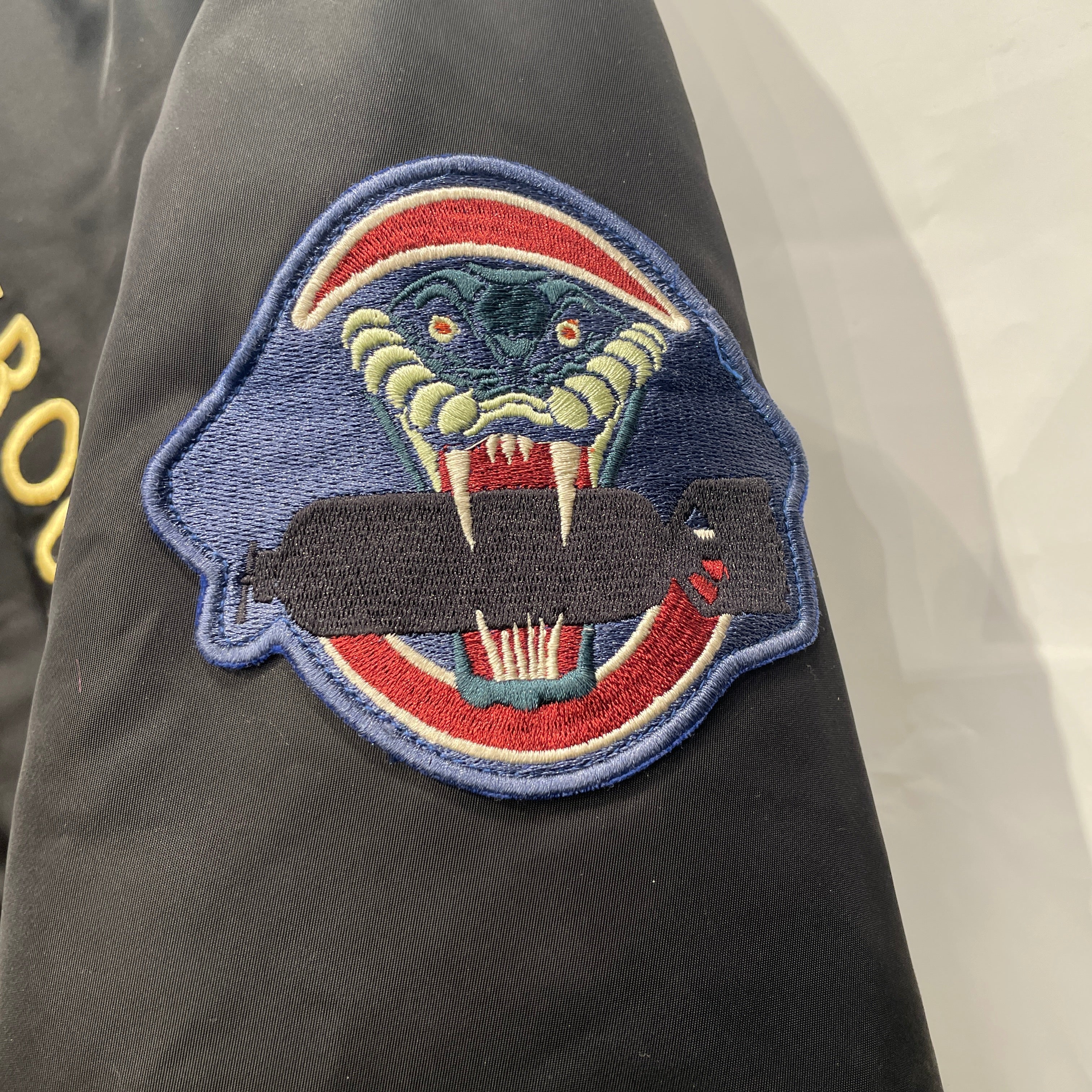 Schott/Flight Jkt/XXXL/Nylon/BLK/13TH BOMBARDMENT GROUP BACK view 7