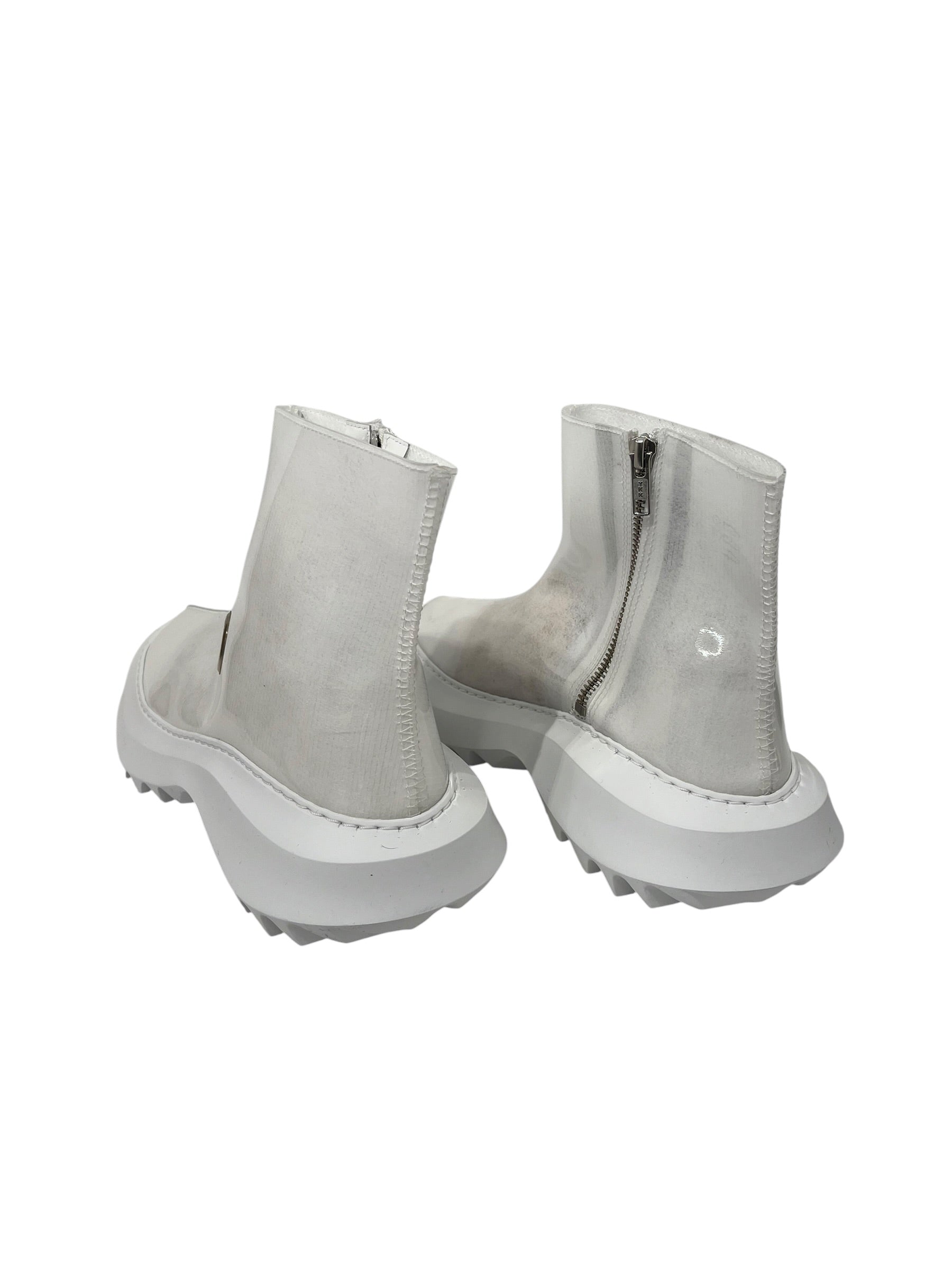 PHILEO/COMME des GARCONS/Boots/EU 39/WHT/Side Zip/METAL RIVET HOLE PLASTIC view 2