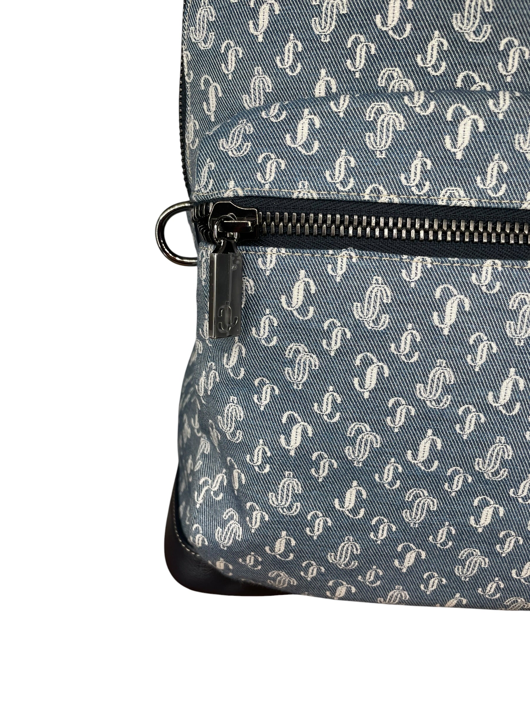 JIMMY CHOO/Backpack/Monogram/IDG/DENIM MONOGRAM BACKPACK view 5