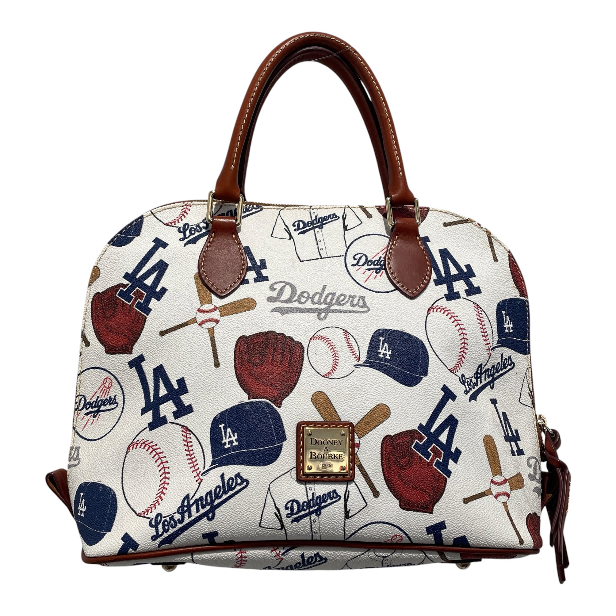 Dooney & Bourke/Hand Bag/All Over Print/Leather/WHT/Zip Zip Purse Bag view 1