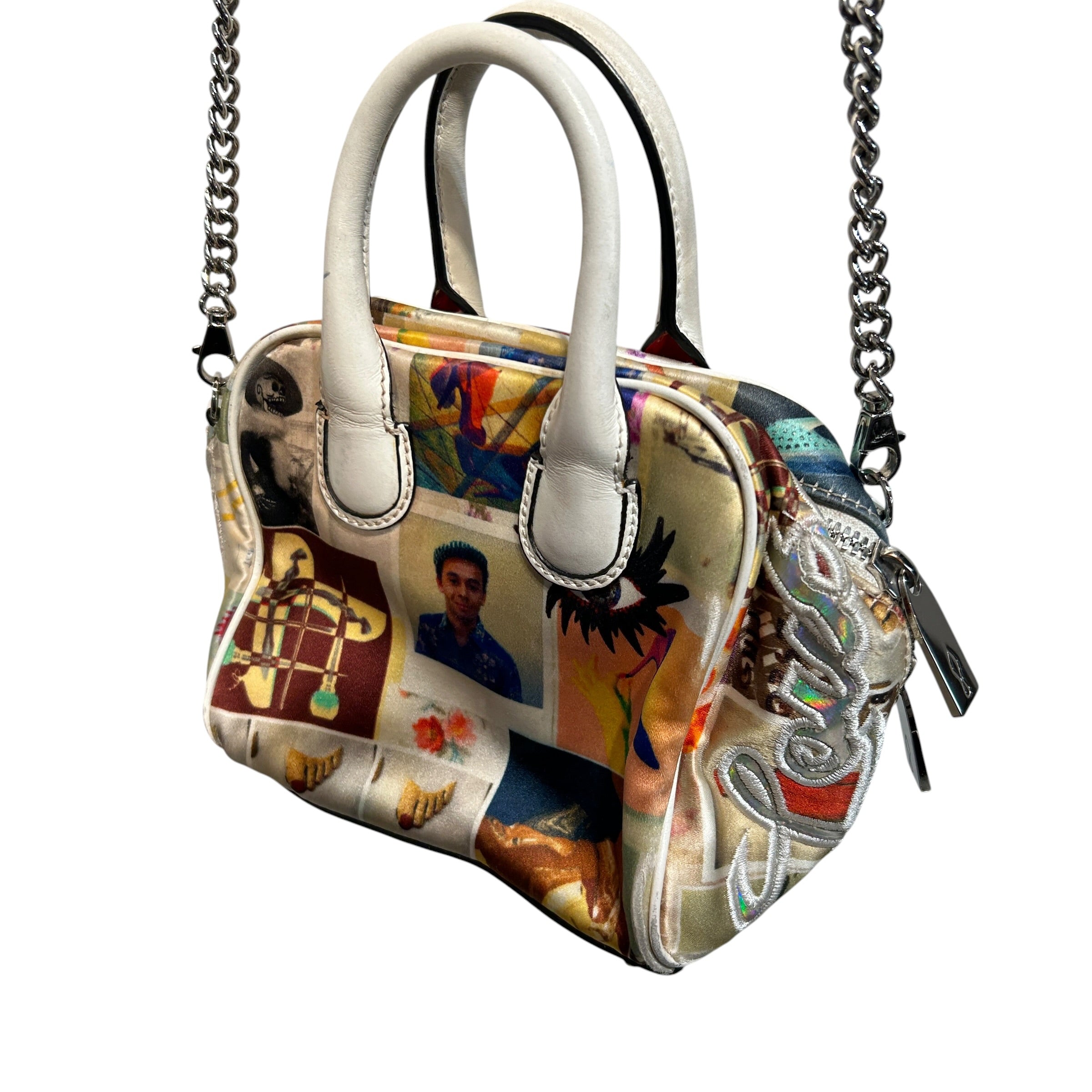 Christian Louboutin/Cross Body Bag/All Over Print/Cotton/MLT/Picture Collage Crossbody Bag view 7