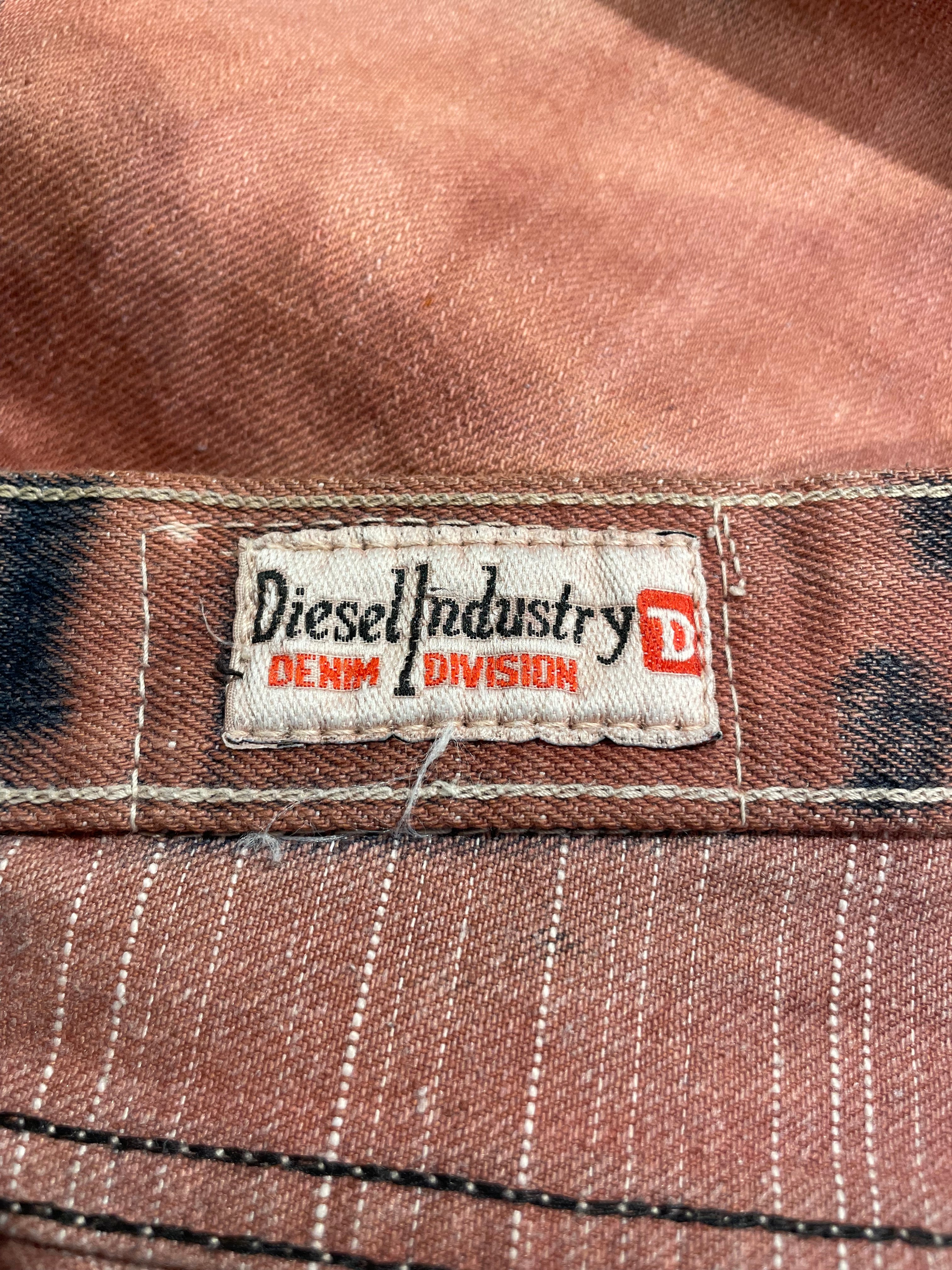 DIESEL/Straight Pants/33/Cotton/BRD/Red Dyed view 3