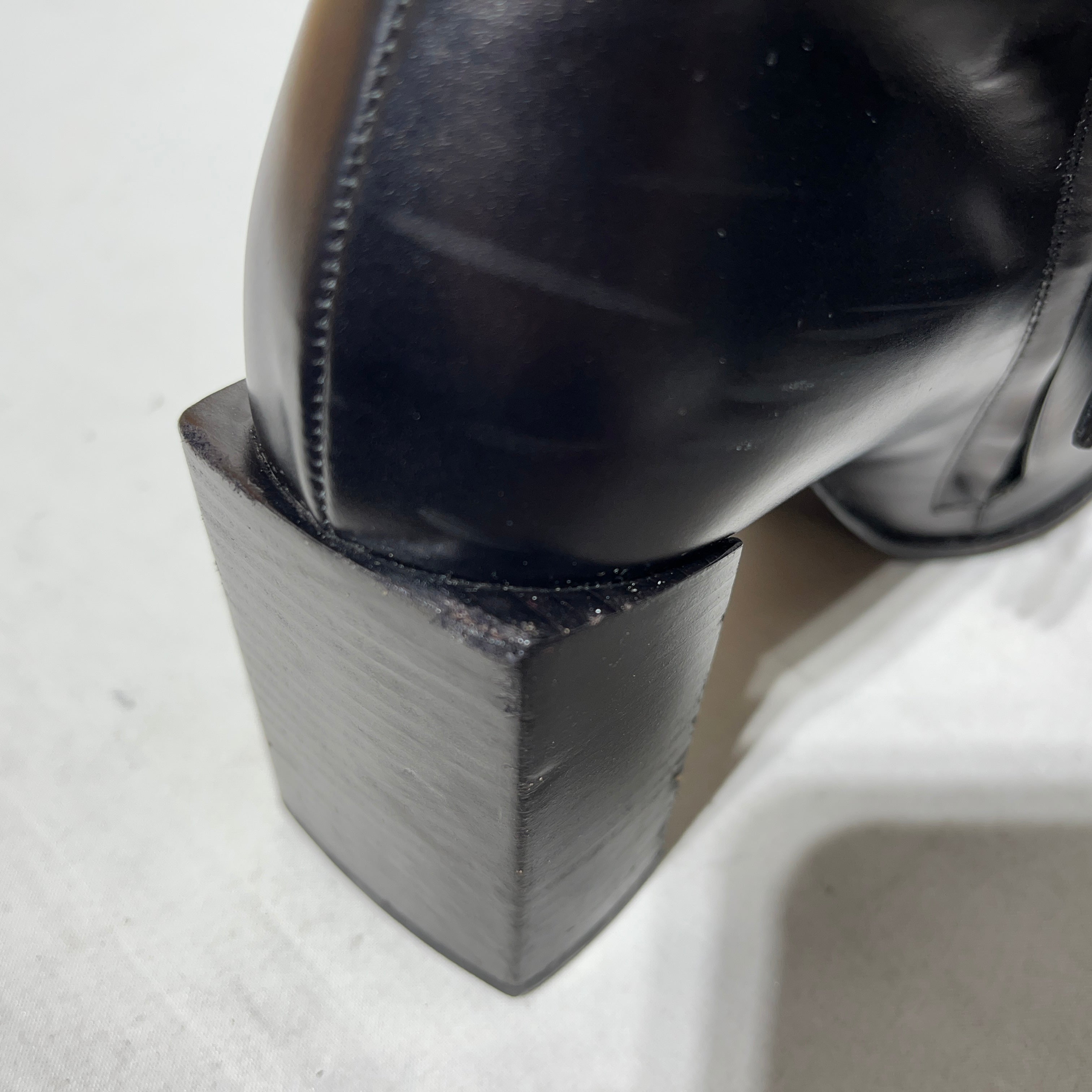 BALENCIAGA/Heels/US 6/Leather/BLK/Square toe Heels view 4