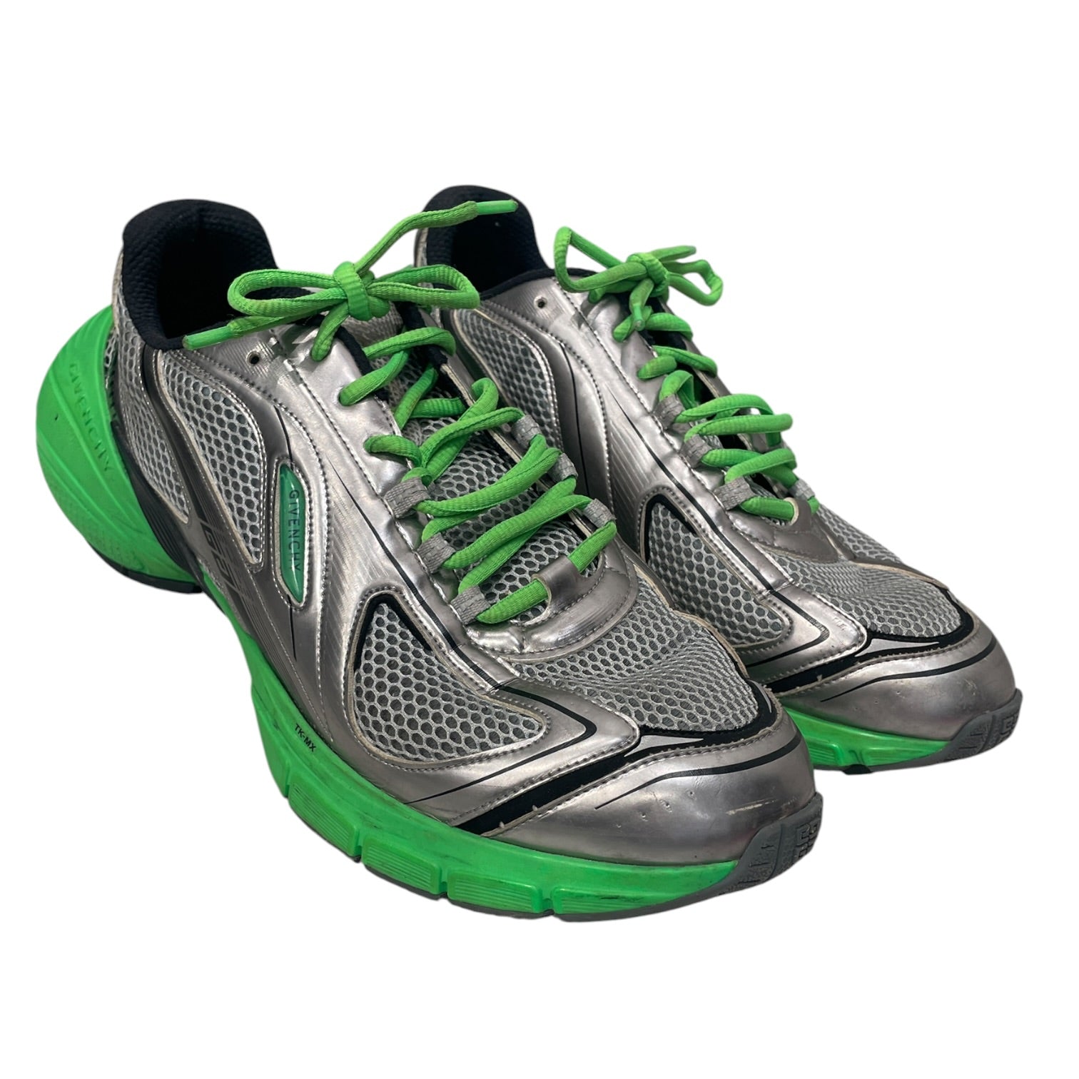 GIVENCHY/Low-Sneakers/EU 47/Cotton/GRY/GREEN LACES FR 1212 view 1