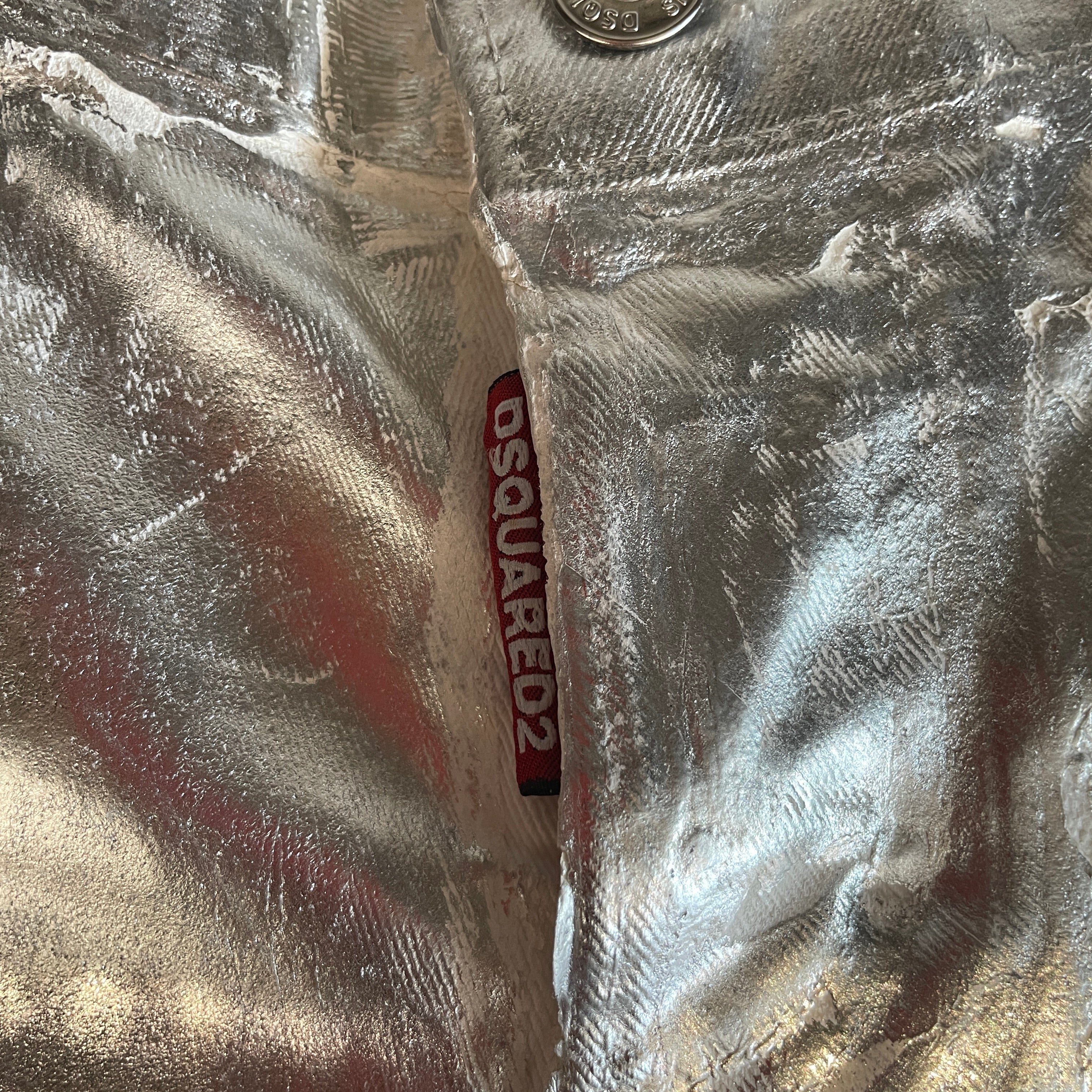 DSQUARED2/Skinny Pants/40/SLV/JENNIFER JEANS METTALIC view 4