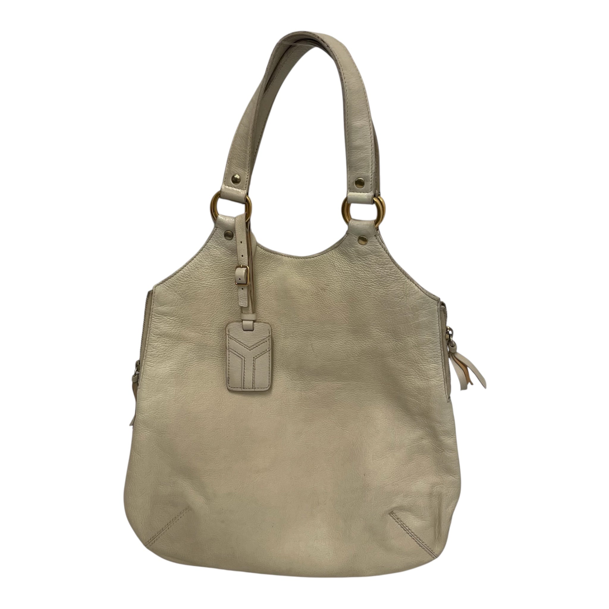 YVES SAINT LAURENT/Hand Bag/Leather/CRM/MUSE HANDBAG view 1