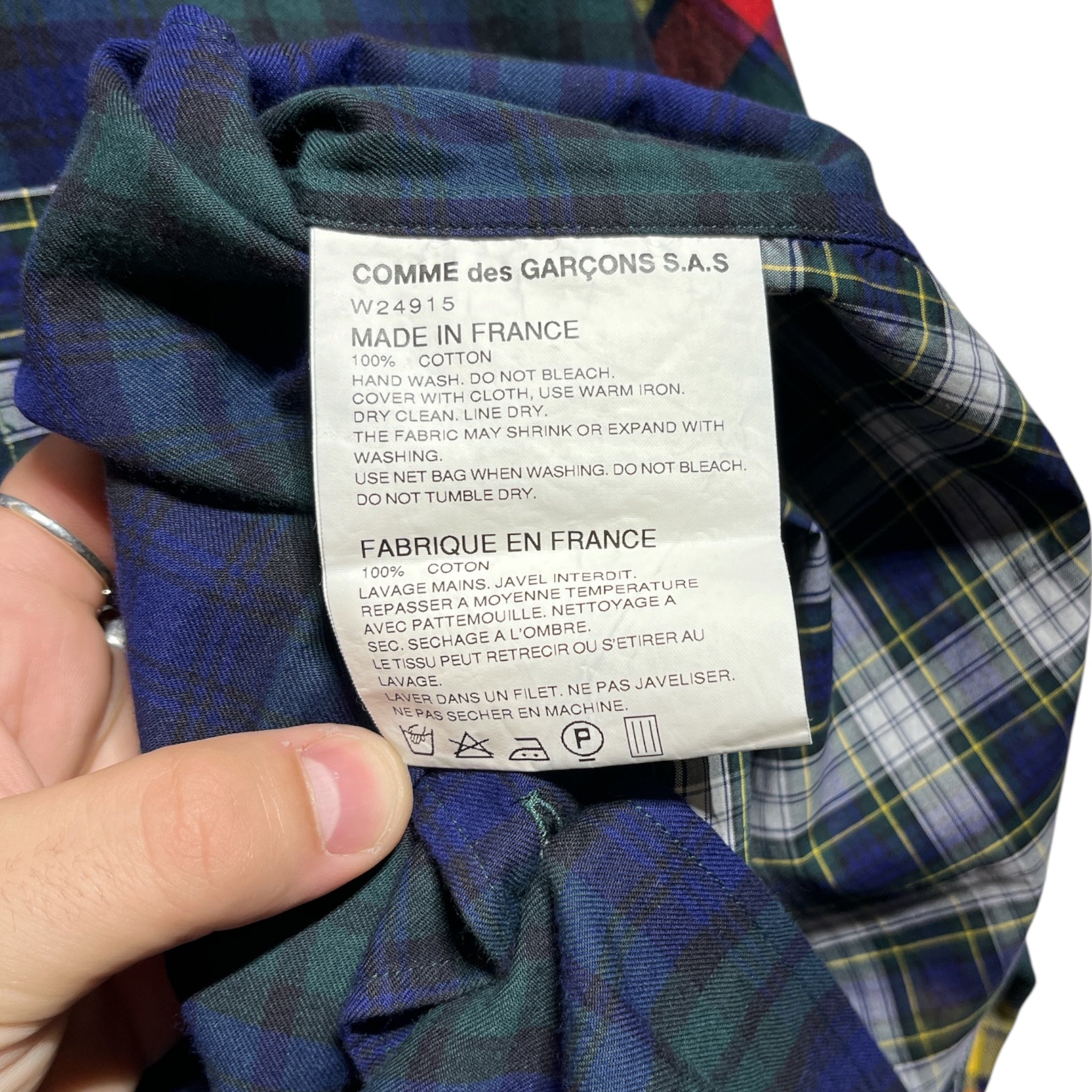 COMME des GARCONS SHIRT BOYS/LS Shirt/L/Cotton/MLT/Plaid/ view 4