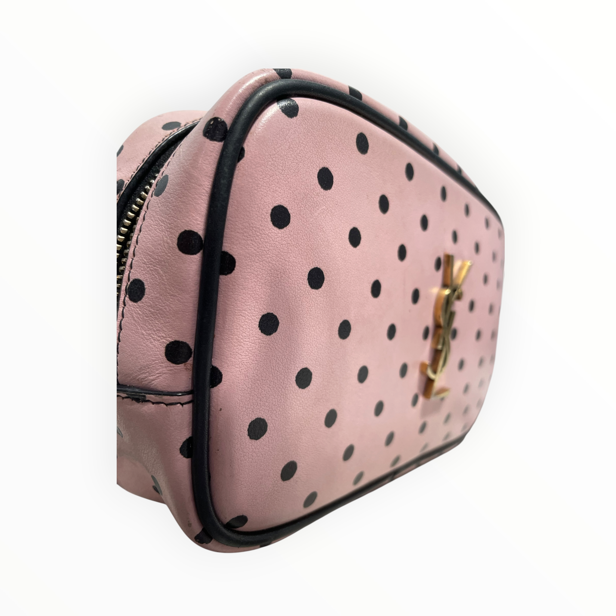 SAINT LAURENT/Bag/Polka dot/Leather/PNK/M.BAG MONO view 6