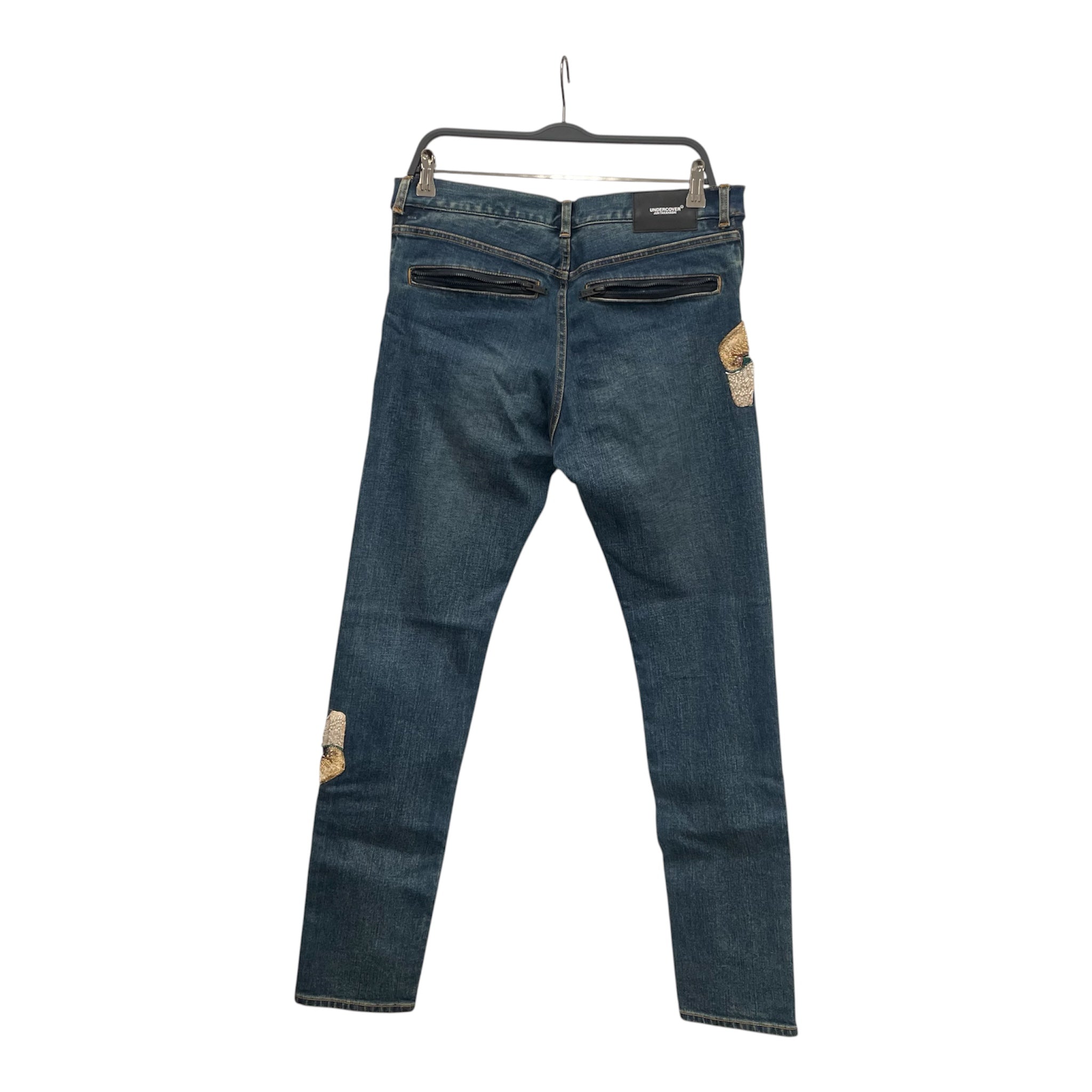 UNDERCOVER/Skinny Pants/Denim/IDG/BEADED HAND view 2
