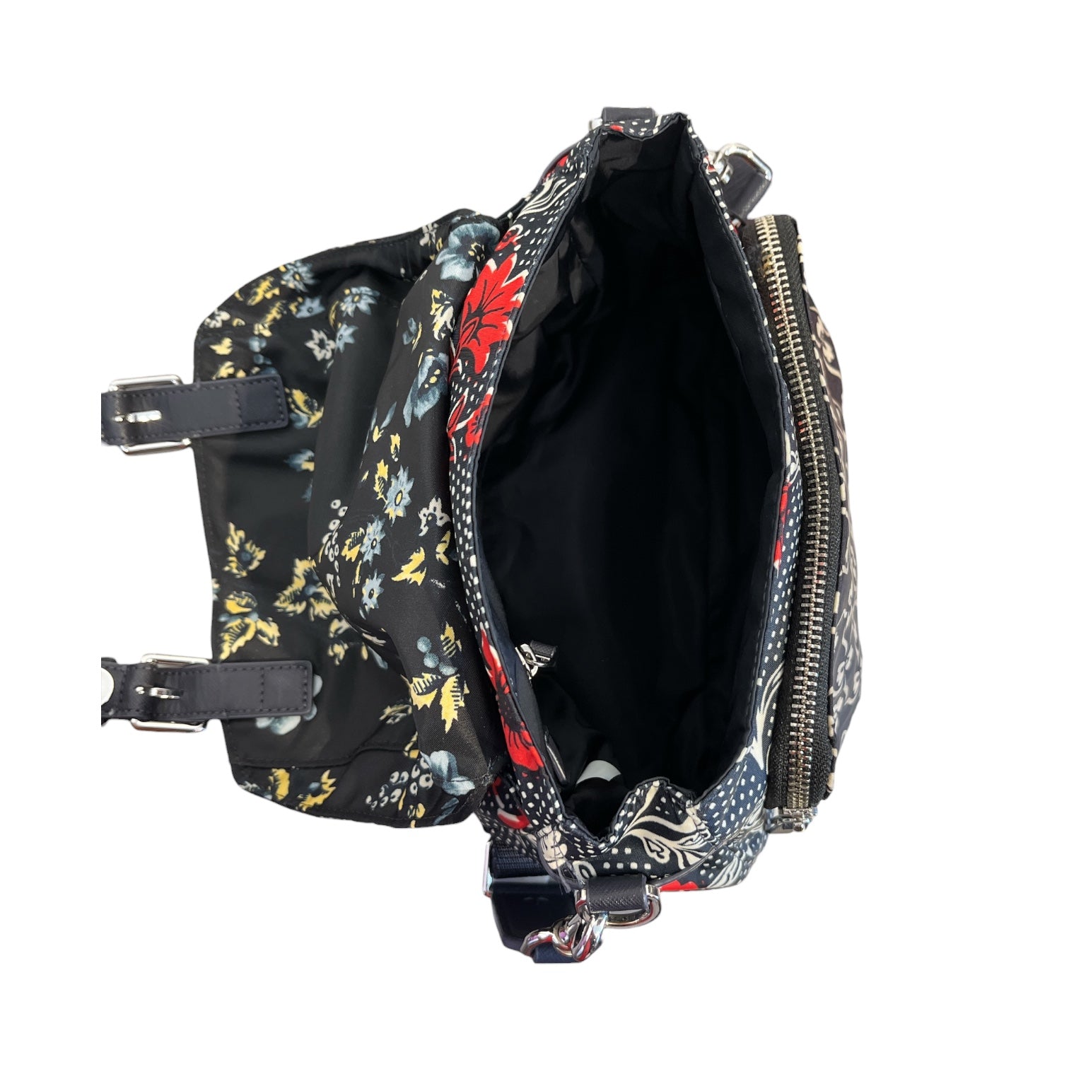 TORY BURCH/Tote Bag/Floral Pattern/Nylon/BLK/FLOWER NYLON CROSSBODY view 4